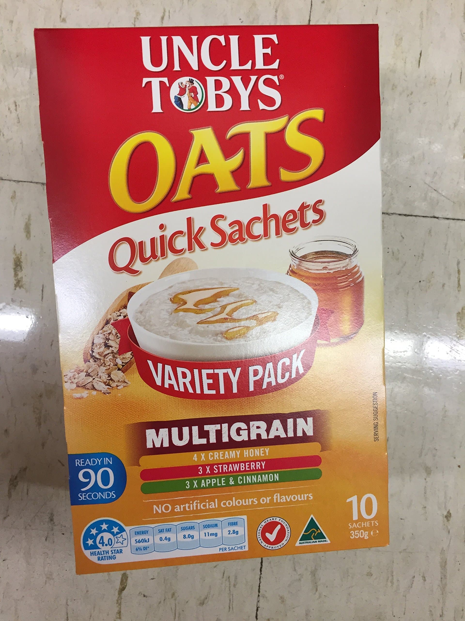 Uncle Tobys Oats Quick Sachets Multigrain Variety Pack