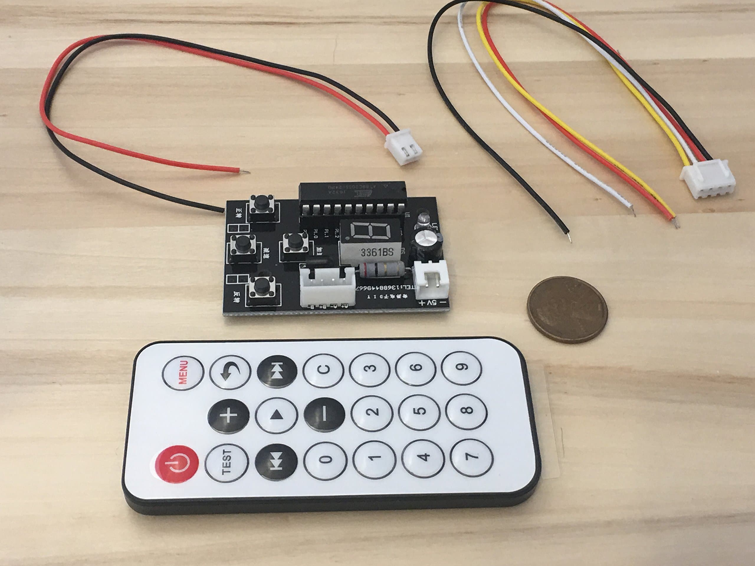 Stepper Motor Driver 2 phase 4 wire Controller Speed Adjustable Remote C19
