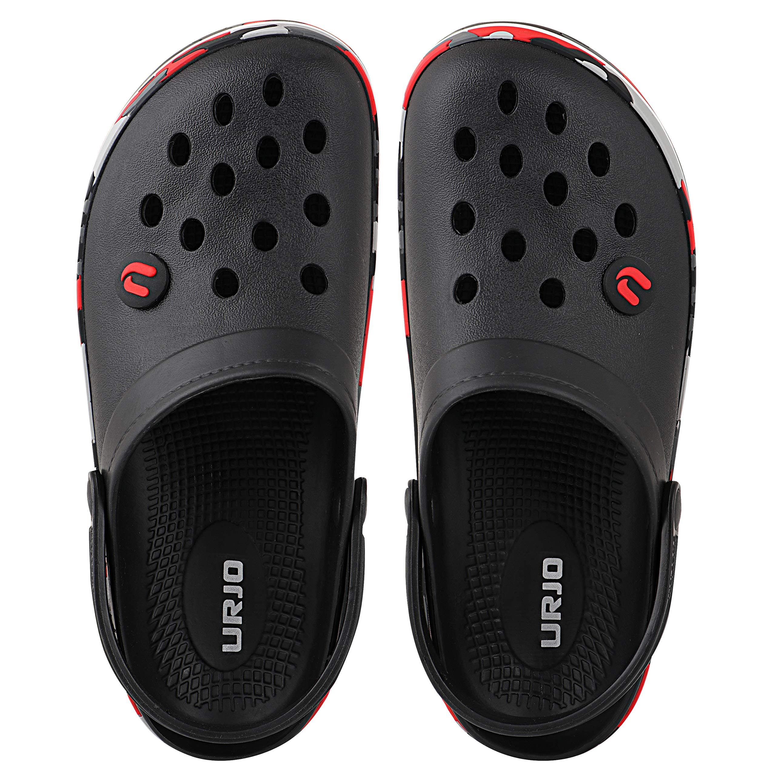 URJO CAMO Men's Clogs/Sandals with Adjustable Back Strap Ultra Soft & Flexibility Anti Skid Comfortable Waterproof Daily Mules Clogs/Sandals for Men