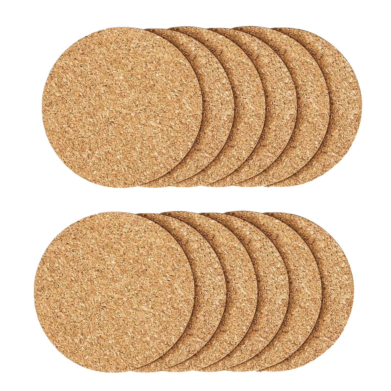 12Pcs Cork Coasters, Coaster for Drinks, Cork Coasters for Coffee Table with Round Edge,Warm Gift for Home Décor.