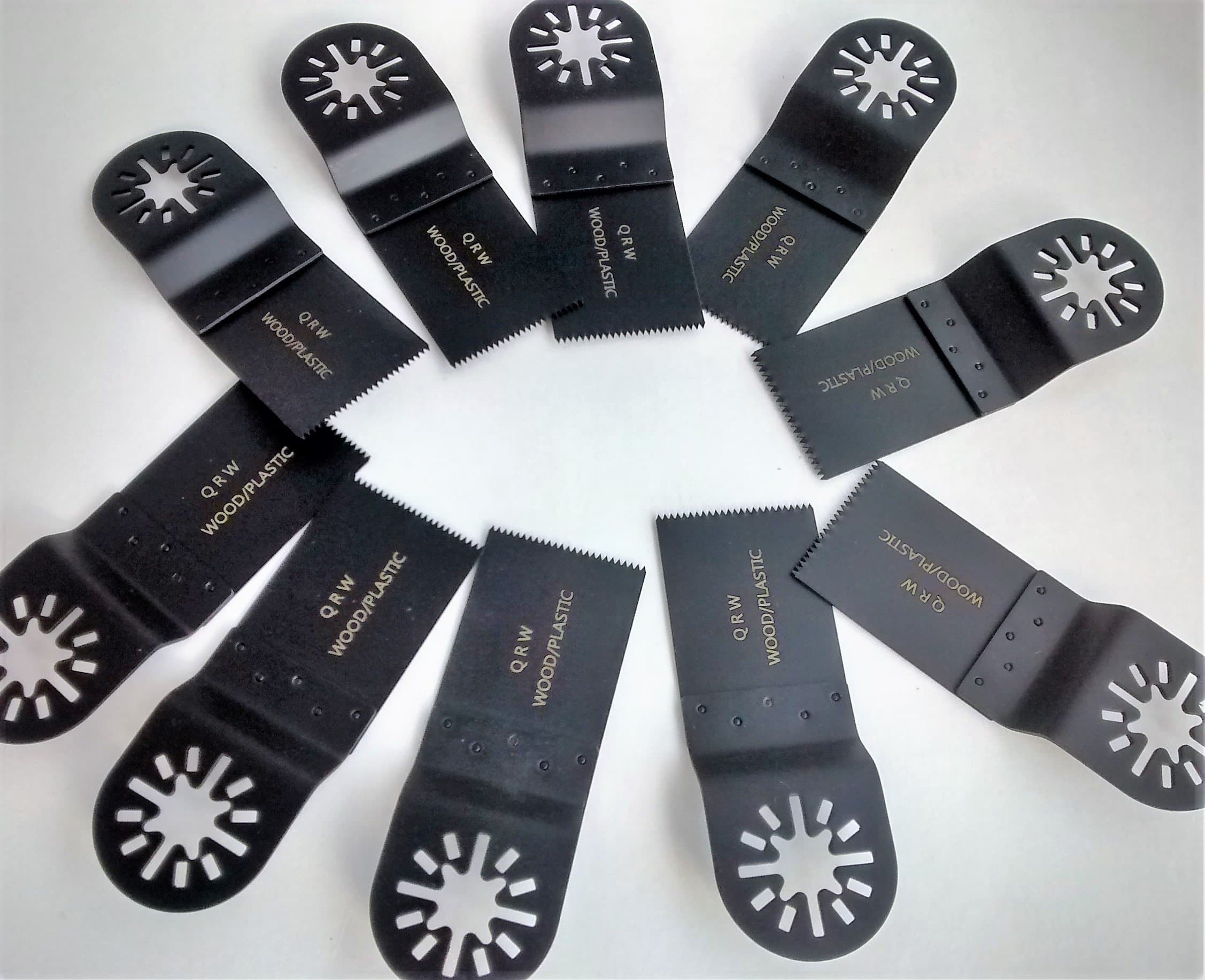 10 Pack Universal Wood Cutting oscillating tool blade for Fein Multimaster, Craftsman, Ridgid, Bosch, Chicago, Milwaukee, etc.