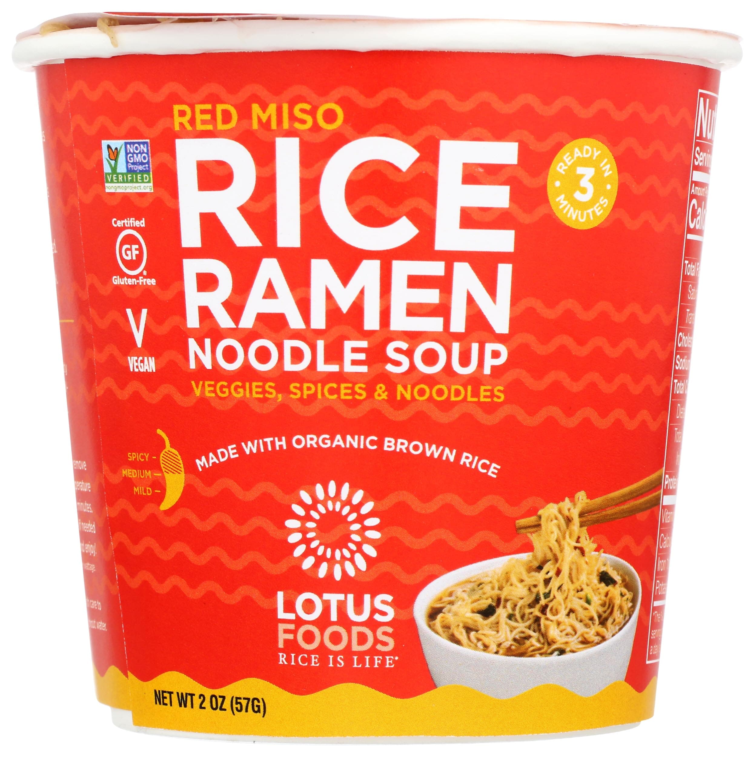 Red Miso Rice Ramen Soup Cup, 2 Ounce