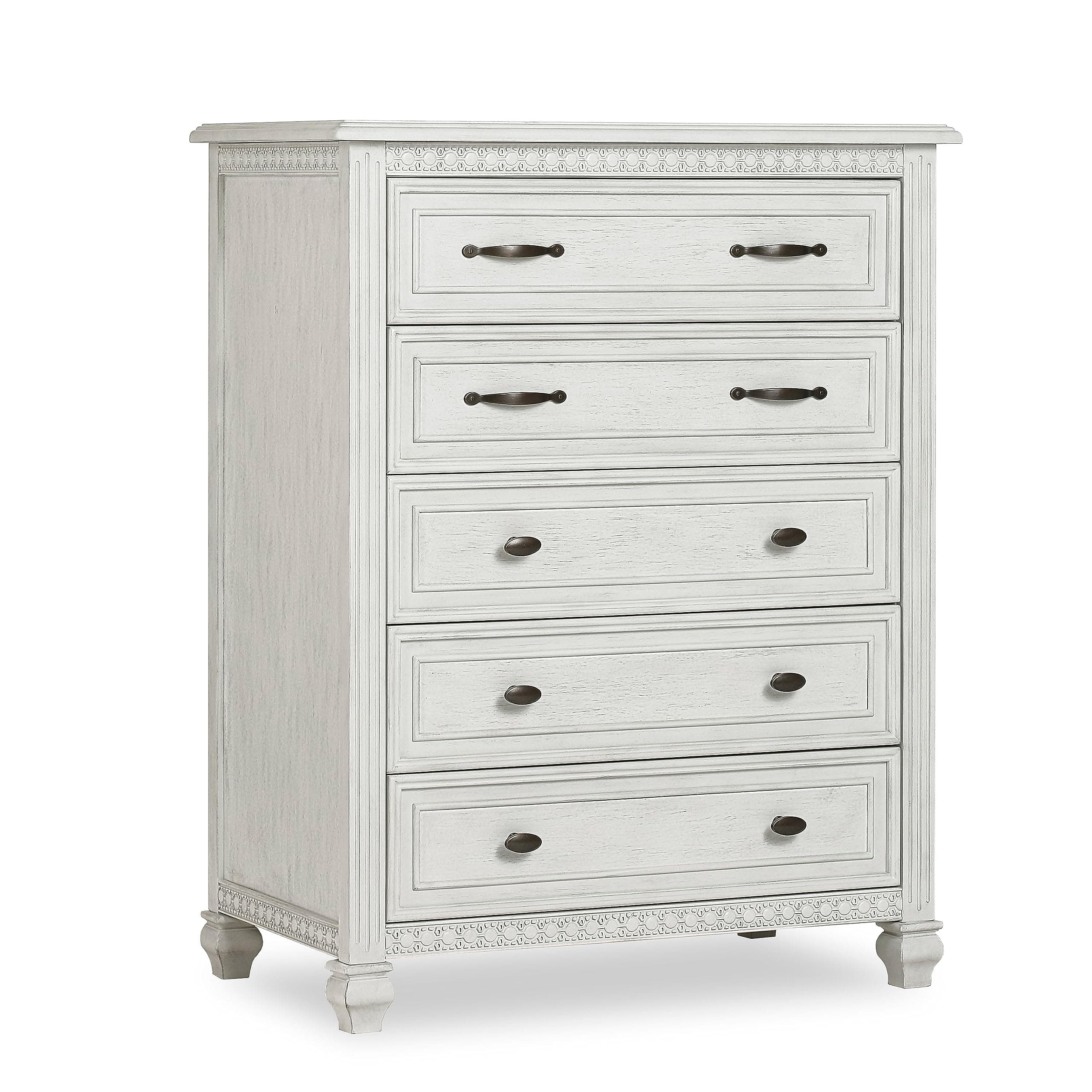Evolur Madison Tall Chest, Antique Grey Mist