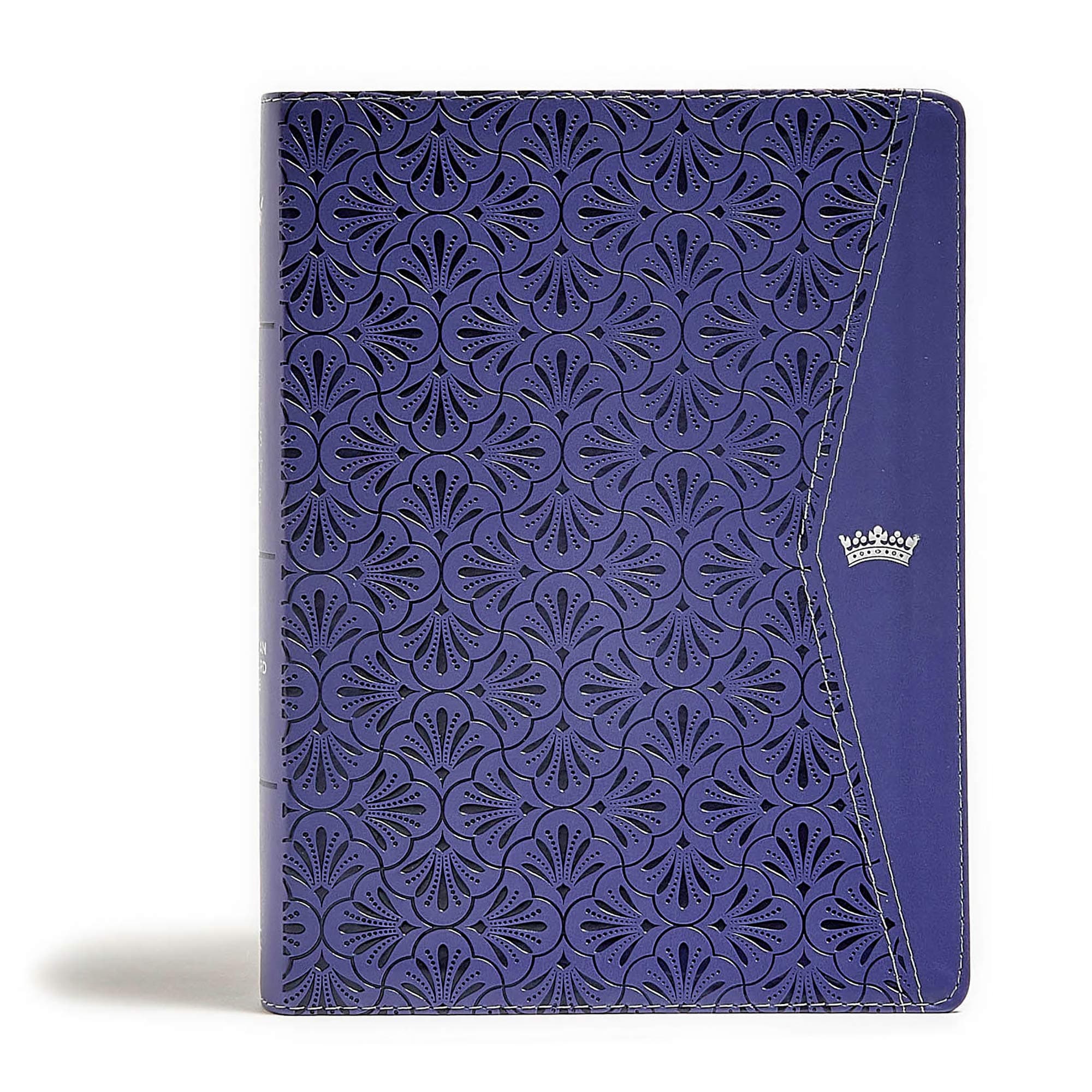 CSB Tony Evans Study Bible, Purple LeatherTouch, Indexed: Black Letter, Study Notes and Commentary, Articles, Videos, Ribbon Marker, Sewn Binding, Easy-To-Read Bible Serif Type