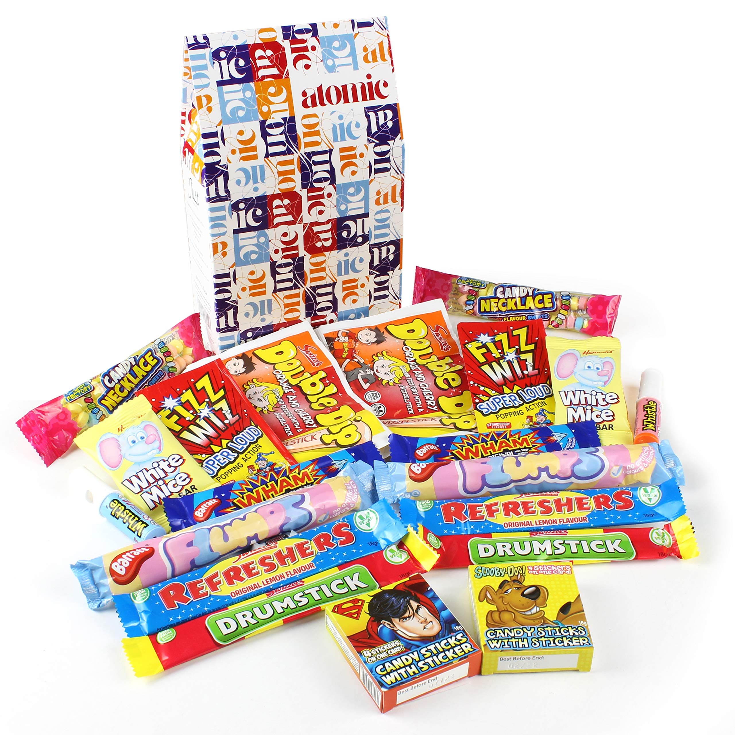 Retro Sweets Atomic Share Box - Two Of Every Sweet