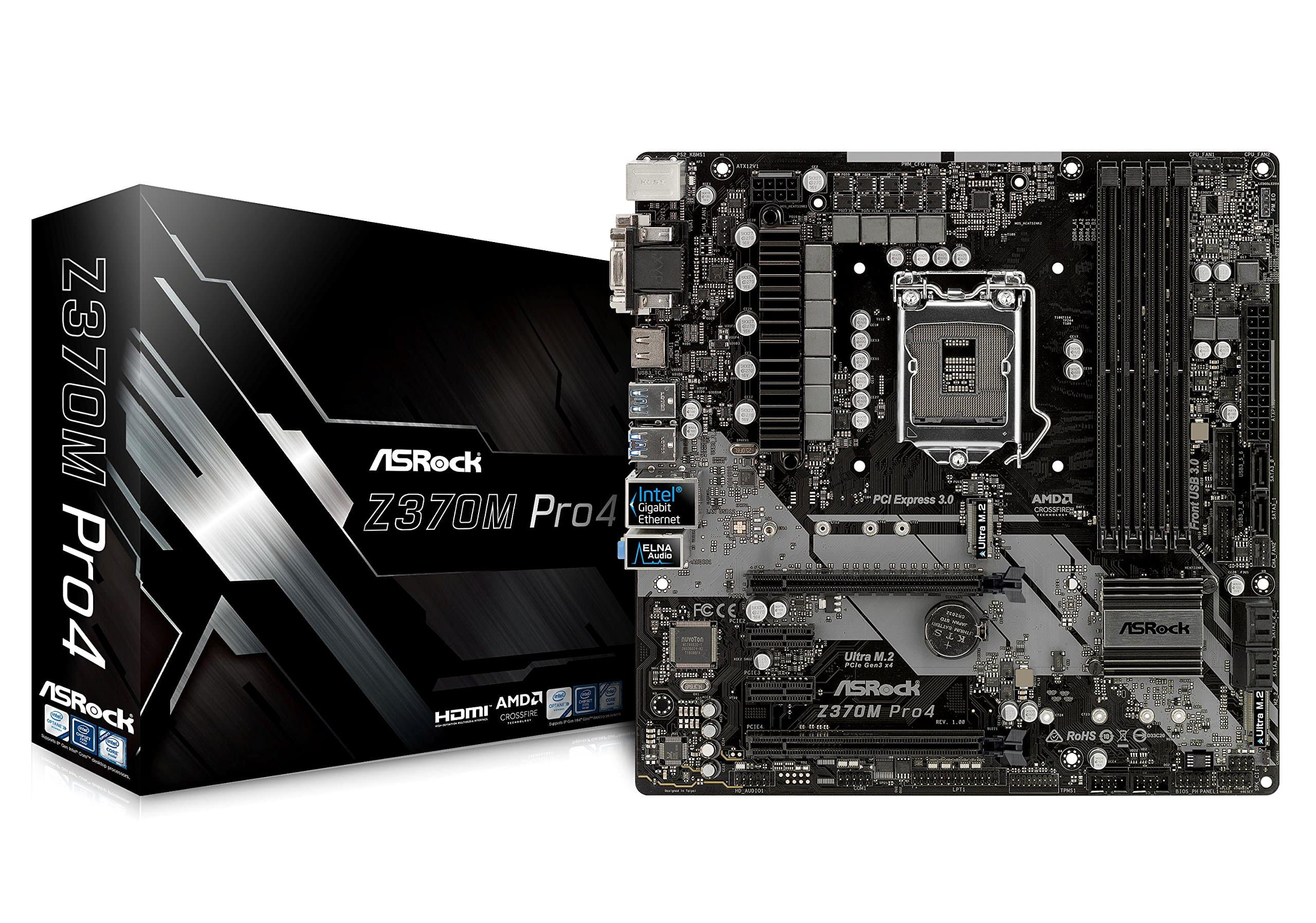 ASRock Z370 Pro4 CPUs