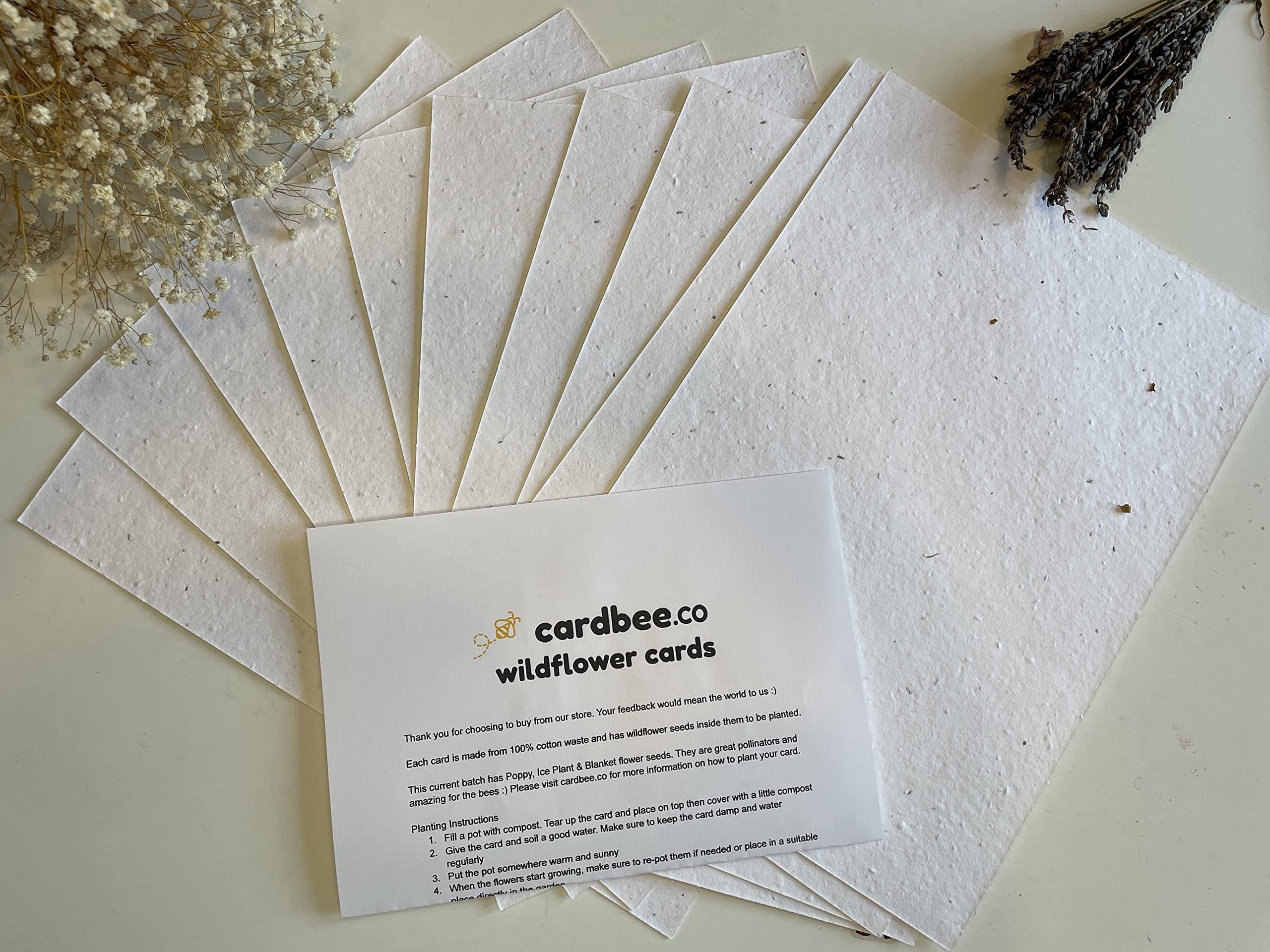 10 x Seed Paper Sheets