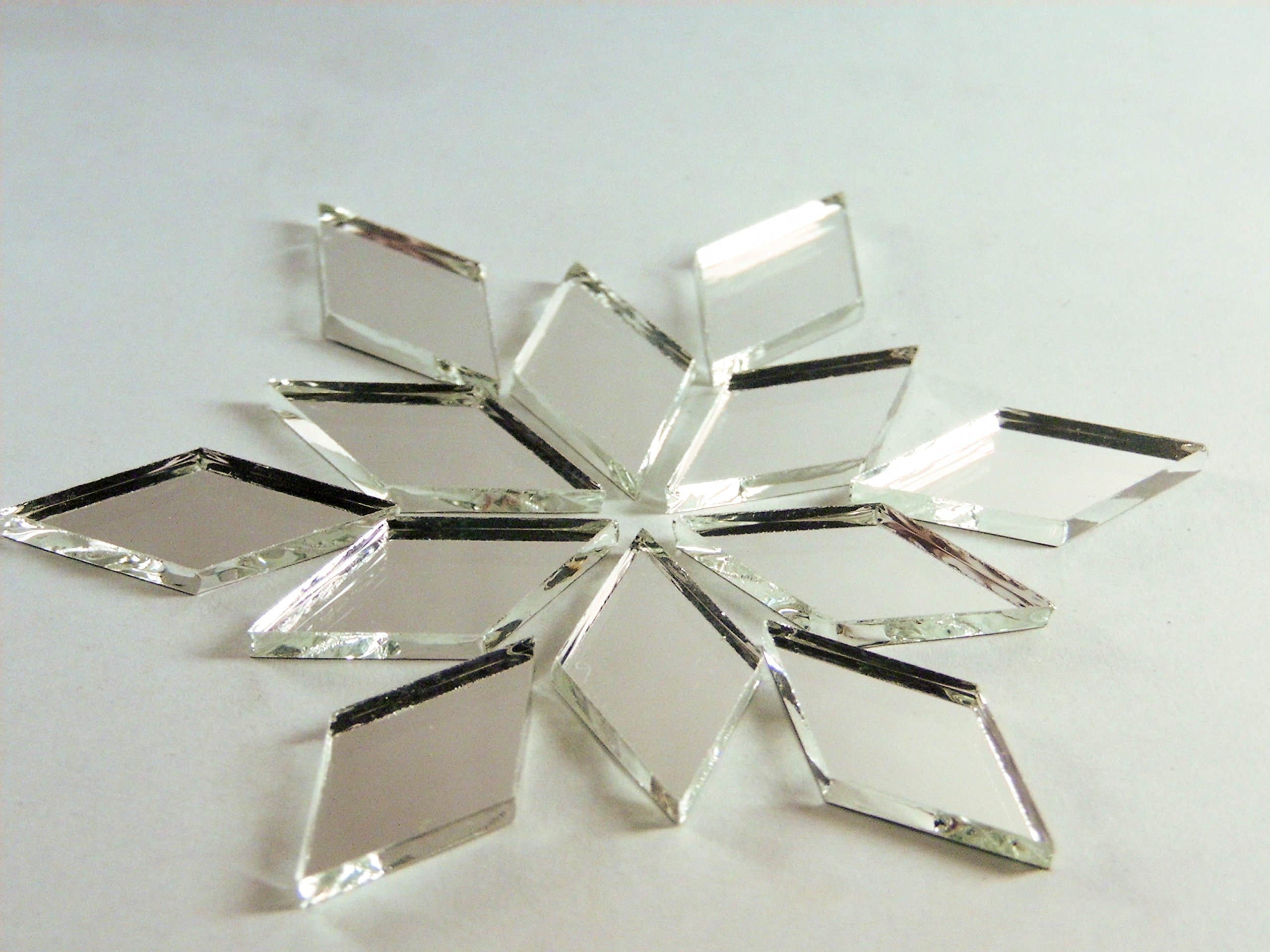 1" x 1/2" Diamond Shape Mirror Mosaic Tile. 150 pcs
