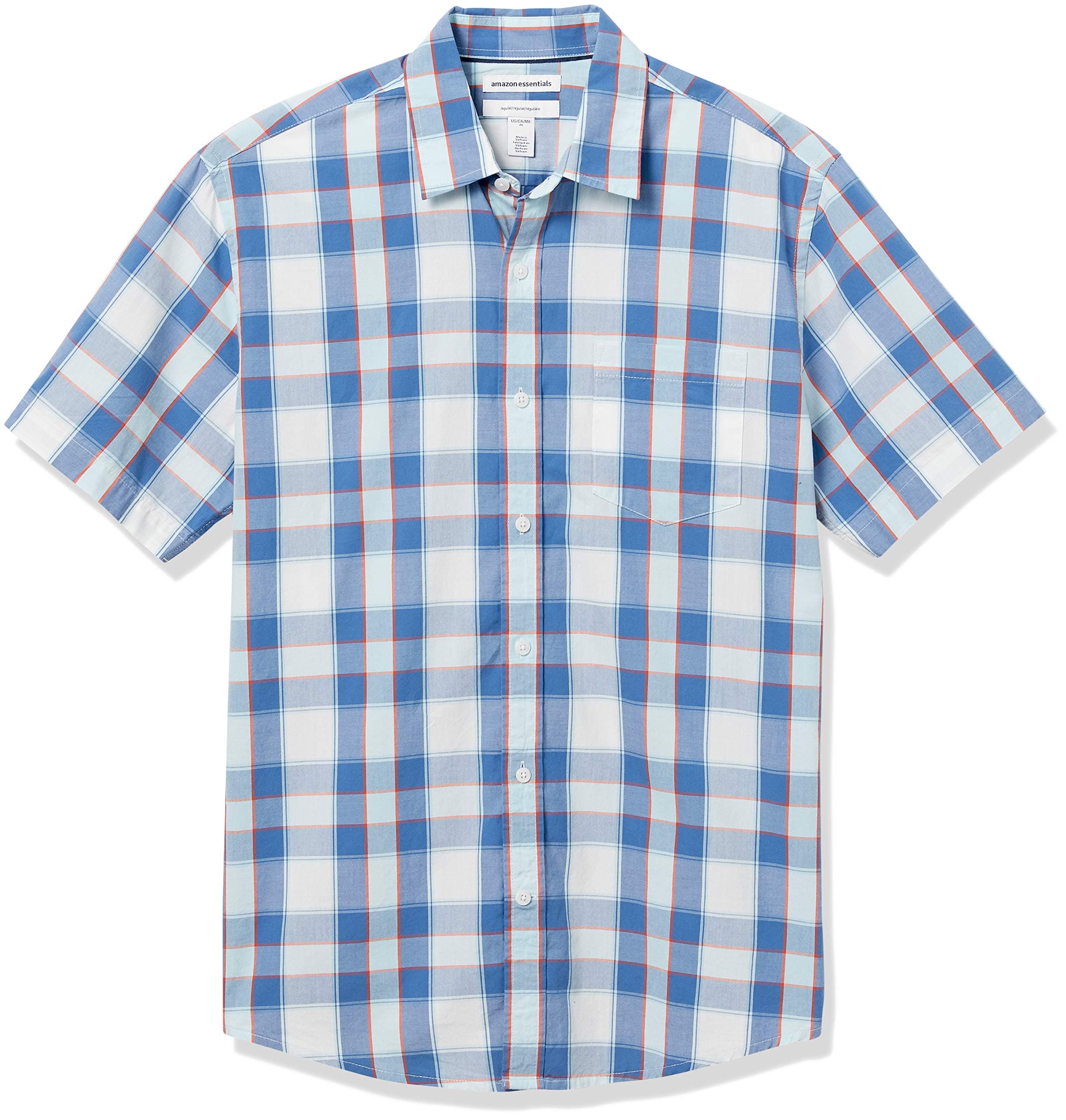 Men's Regular-Fit Short-Sleeve Poplin Shirt