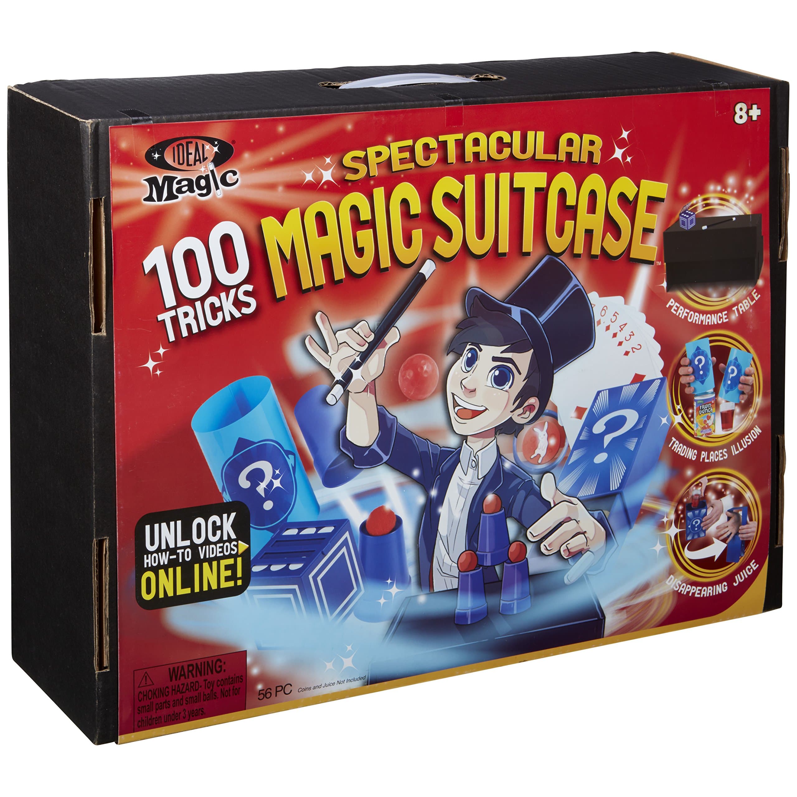 Ideal Magic Spectacular Magic Suitcase With 100 Tricks for Kids
