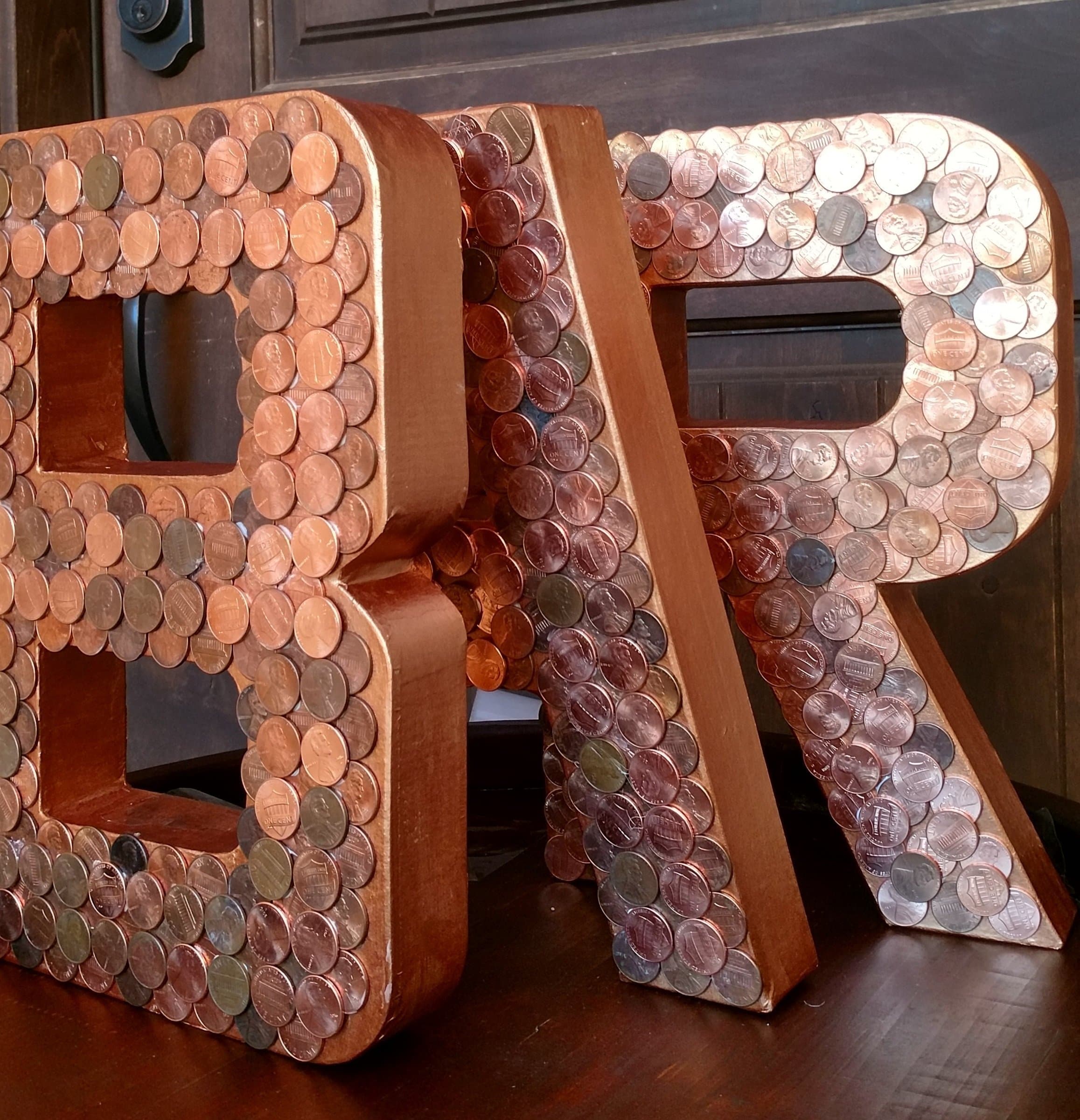 12" Set of THREE-Decorative Letters"EAT"