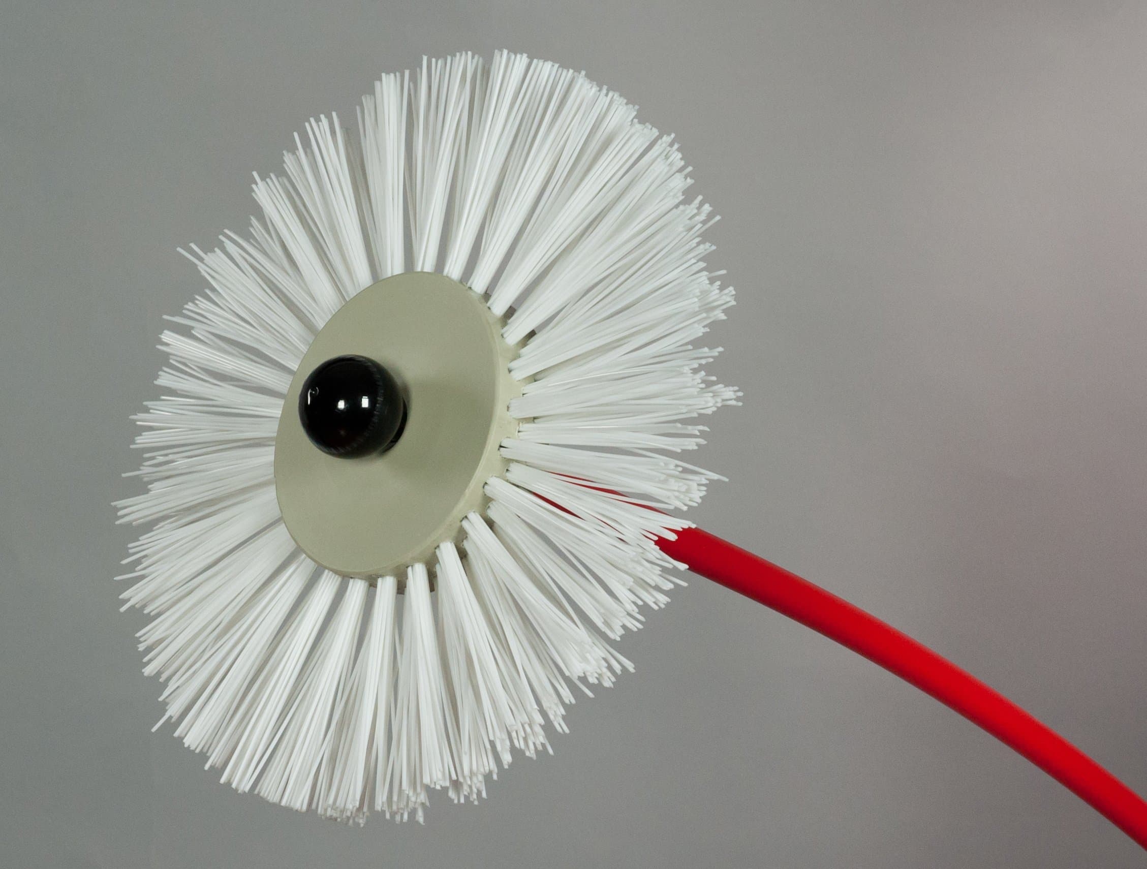 9 MT KITCHEN BRUSH KIT WITH SEMI-RIGID RODS AND NYLON BRUSH DIAMETER 160 MM (ADAPTABLE TO 150 MM) WITH FINAL HANDLE