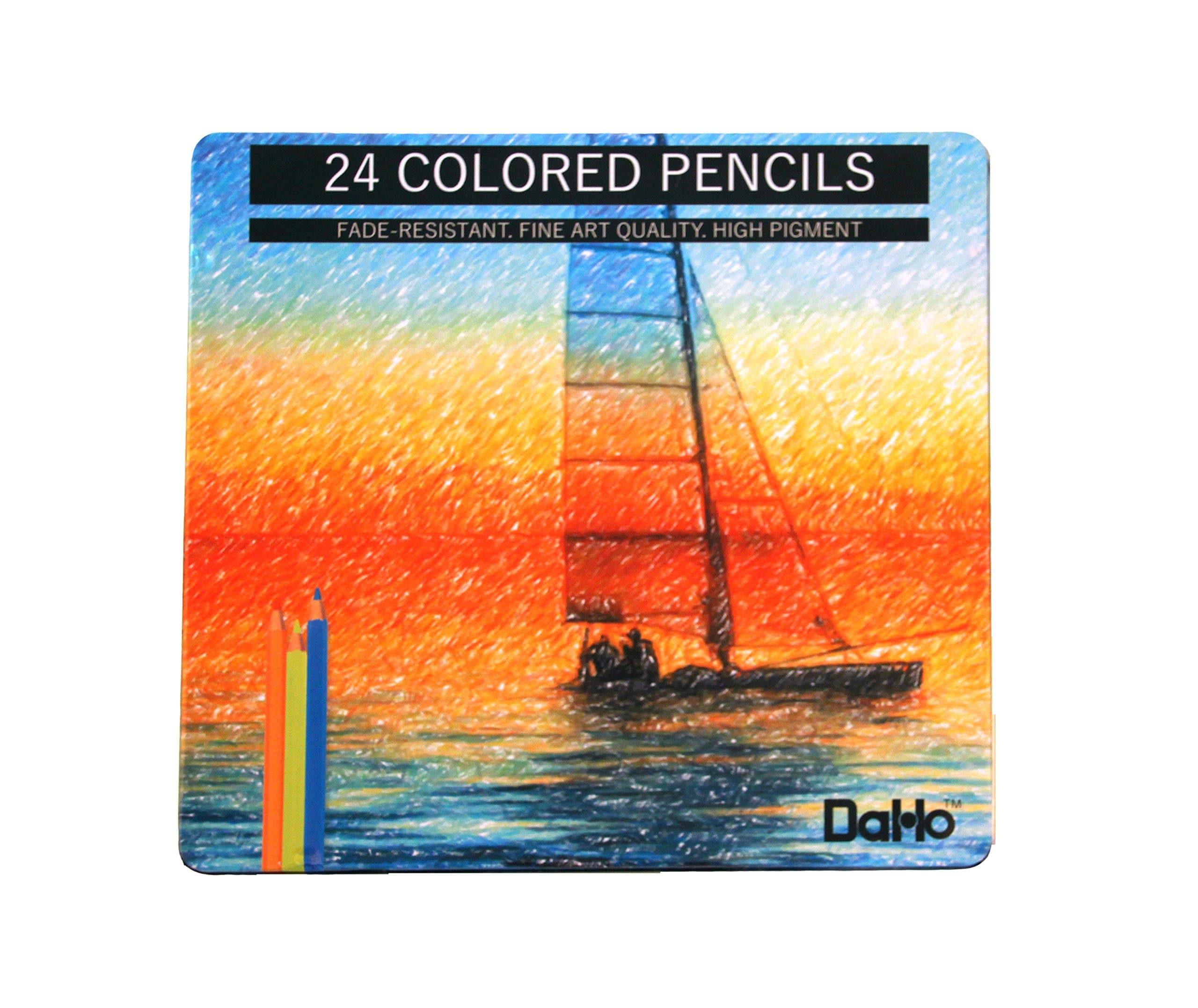 DaHo 24 Colored Pencils (Sailing Boat)