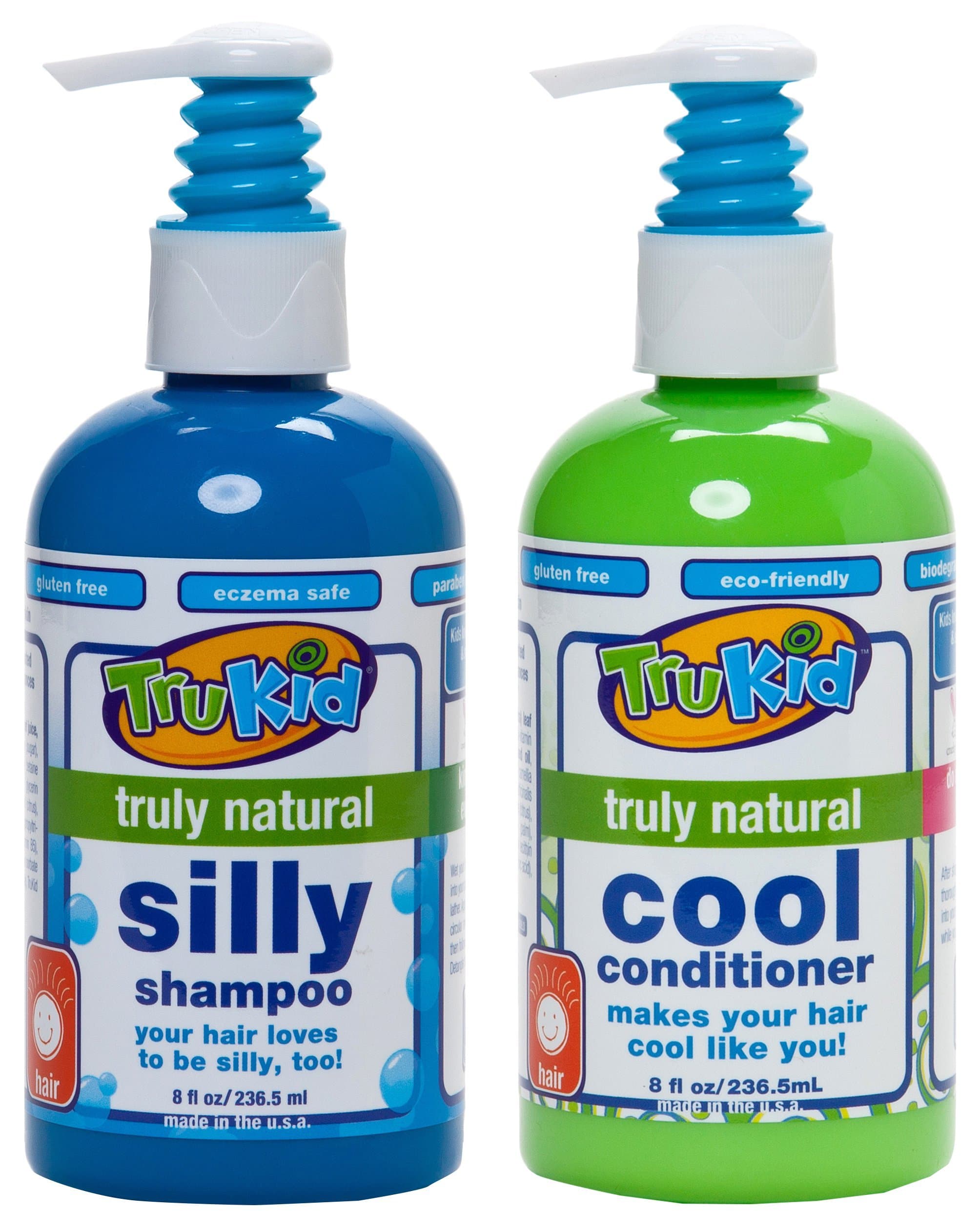 TruKid Silly Shampoo and Cool Conditioner Combo, Light Citrus Scent, 8 Oz each