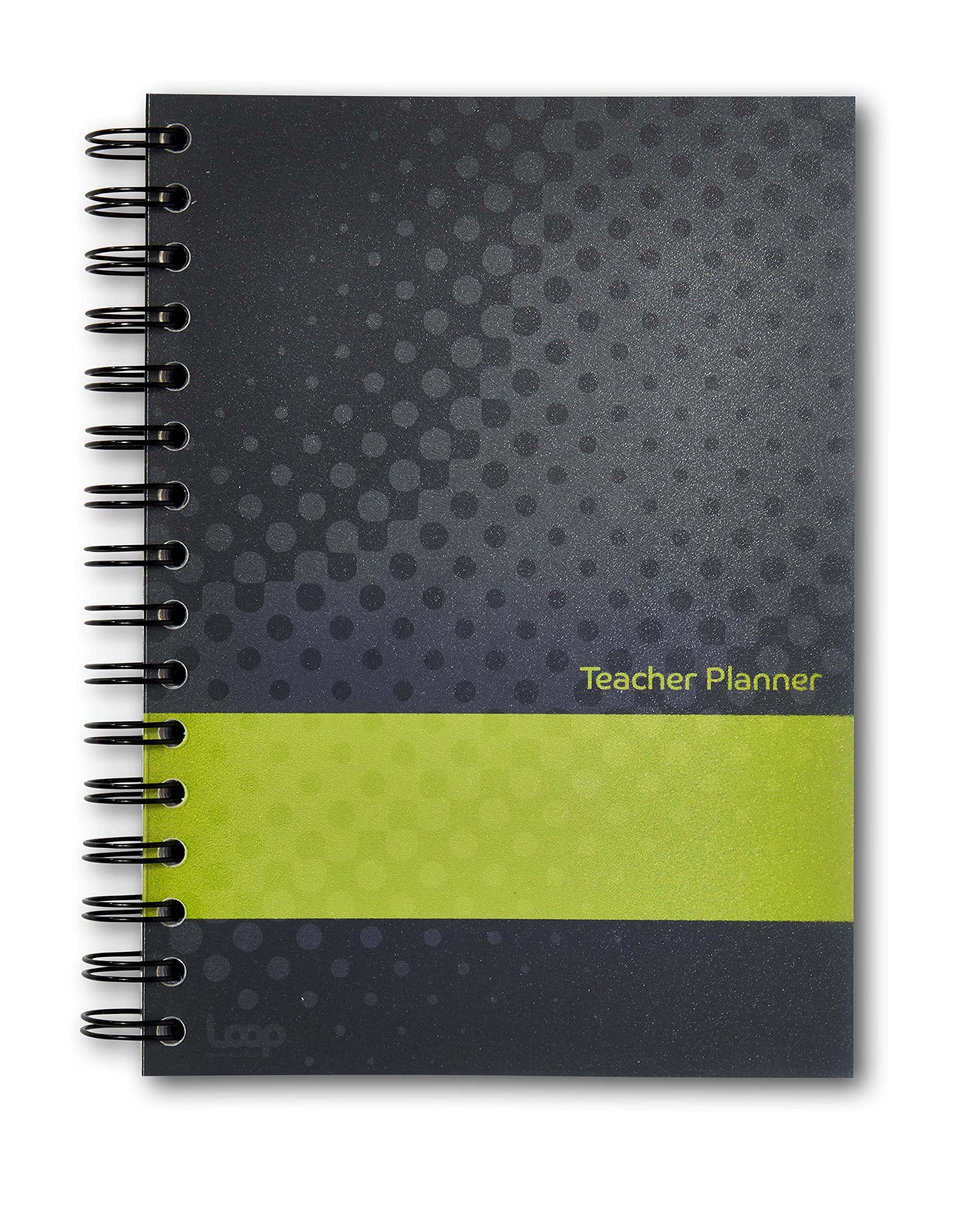 A5 10 Lesson Academic Teacher Planner, Black