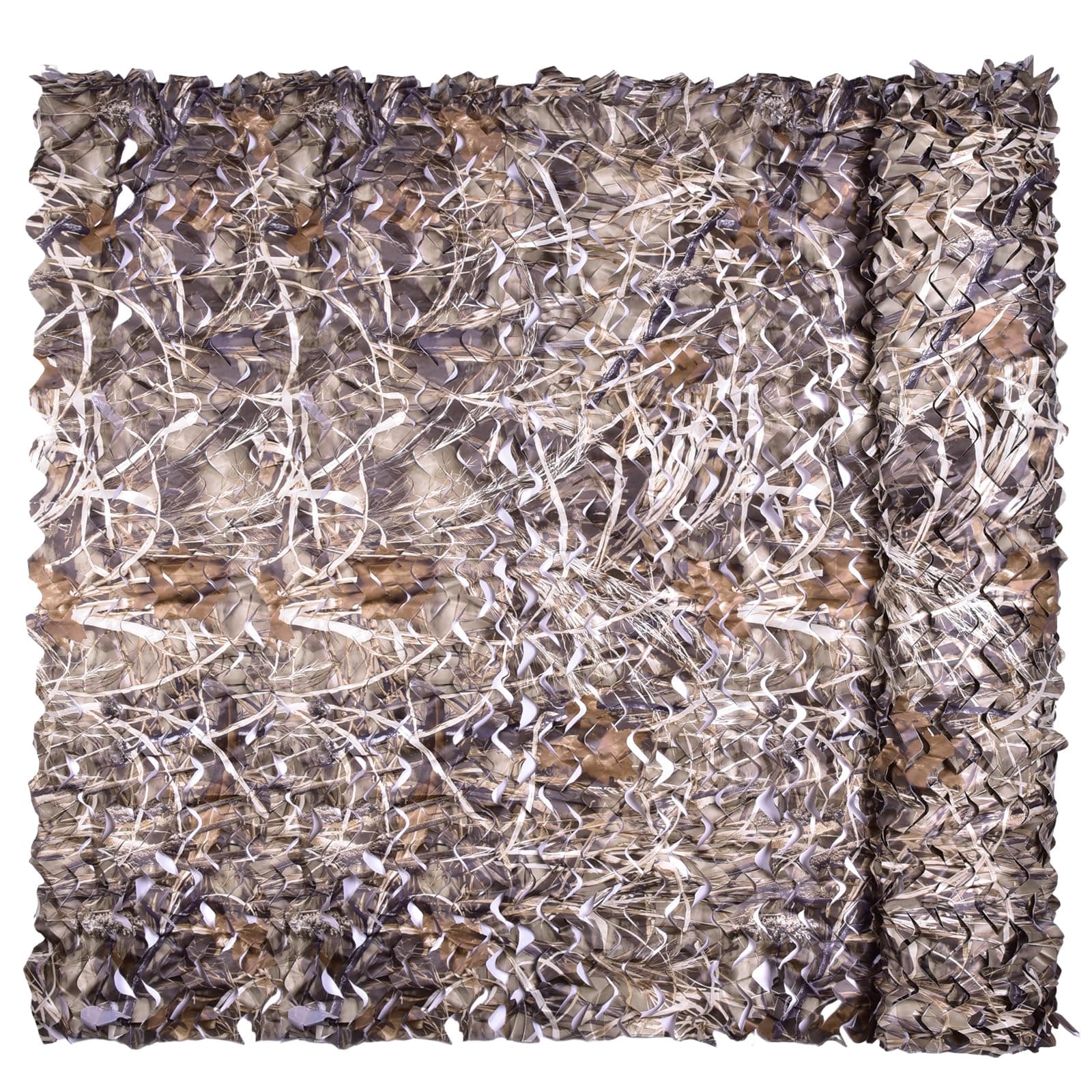 iunio Camo Netting, Camouflage Net, Bulk Roll, Mesh, Cover, Blind for Hunting, Decoration, Sun Shade, Party, Camping, Outdoor (6.5ftx5ft/2mx1.5m, Dry Grass Camo)