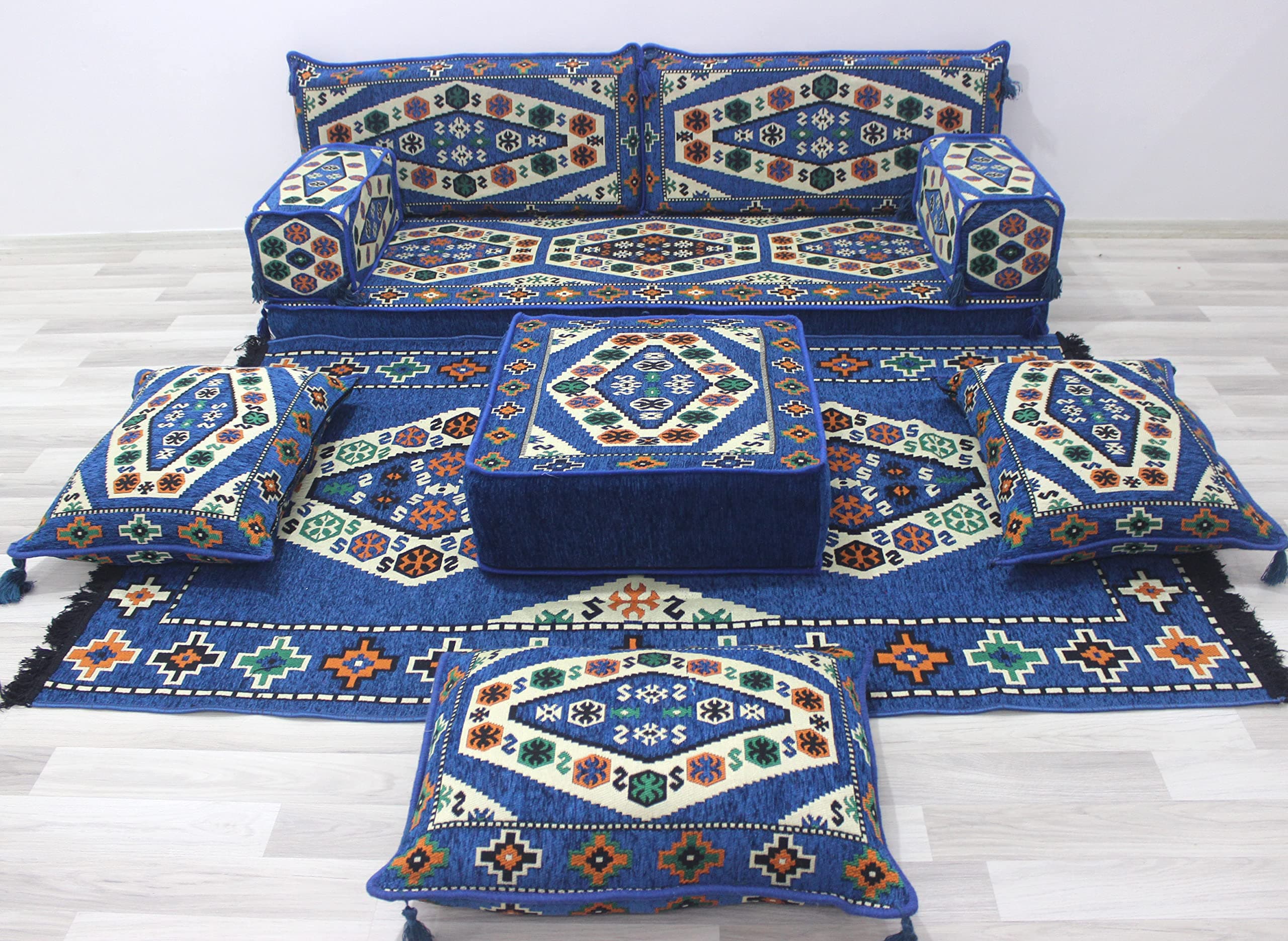 Arabic Floor Sofa Set, Arabic Sofa All Set, Floor Cushions, Arabic Seating Floor Sofa, Moroccan Sofa, Arabic Majlis, Corner Sofa, Pallet Sofa (Sofa Full Set)
