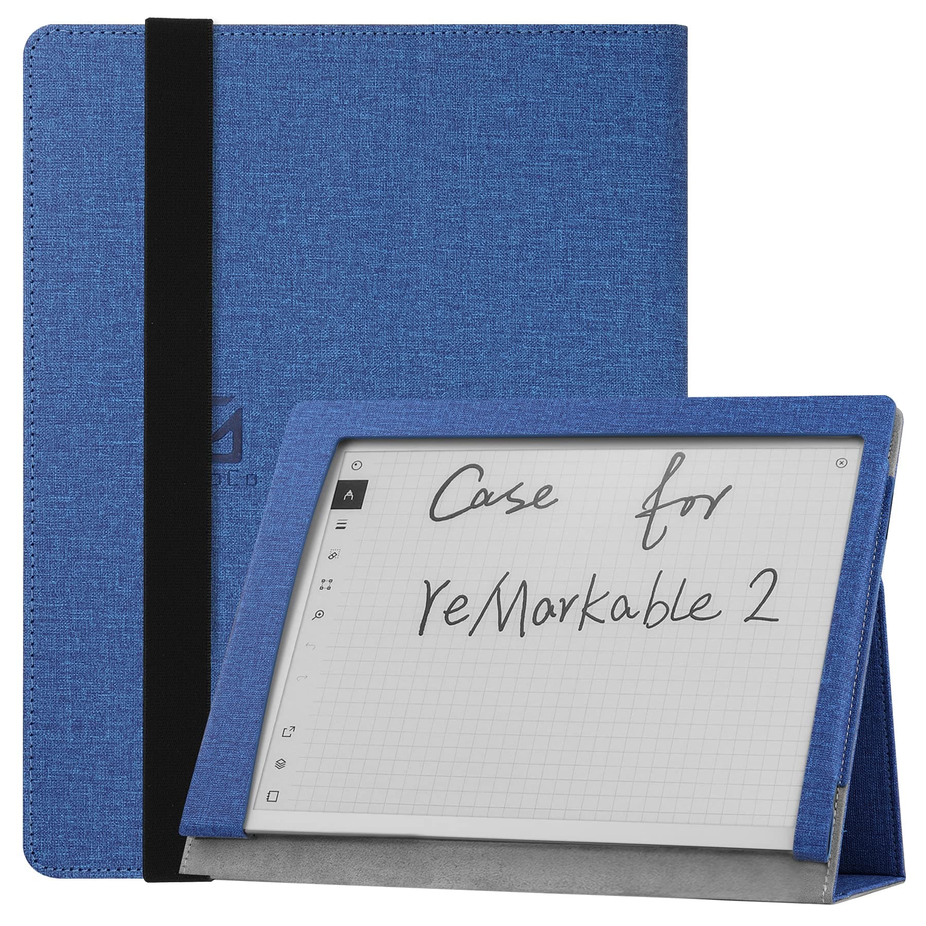 ZhaoCo Case For Remarkable 2 Paper Tablet 10.3" 2020 Released,Slim Lightweight Protective Stand Cover Book Folio Leather Case For Remarkable 2 10.3" Digital Notepad-Navy