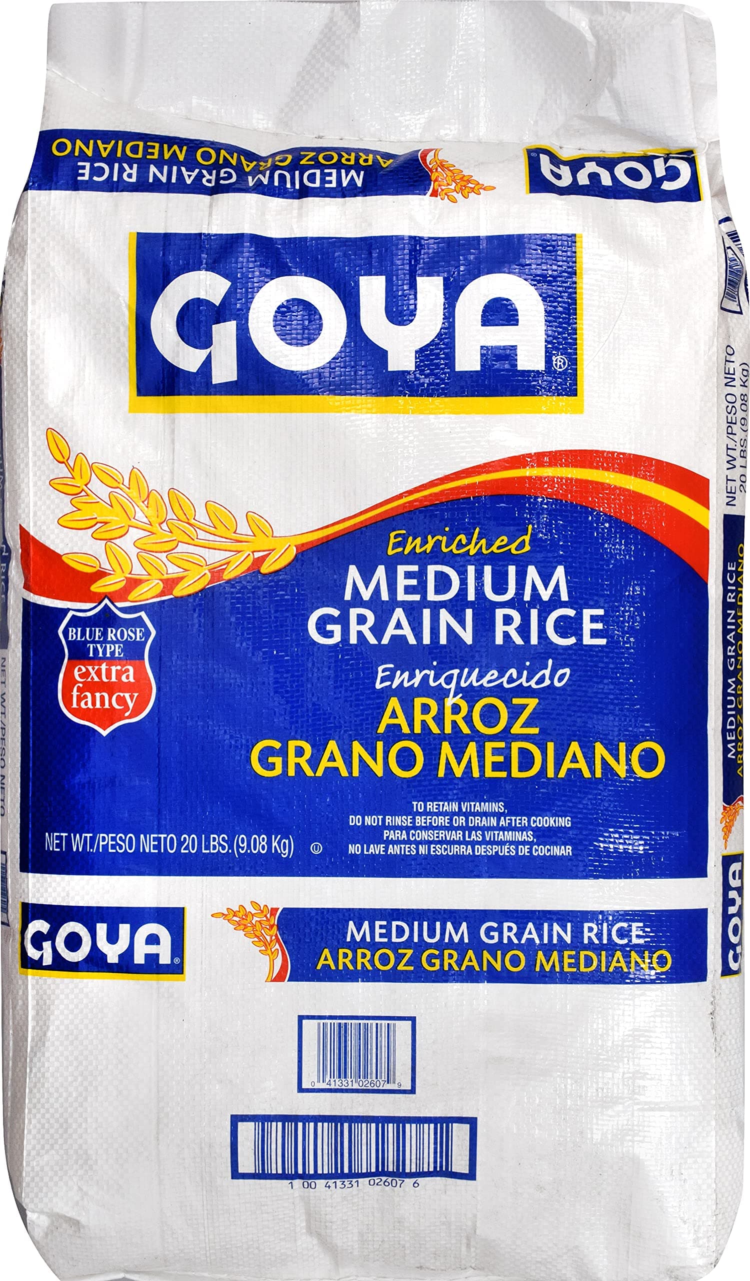 Goya Foods Enriched Medium Grain Rice, 20 Pound (Pack of 1)