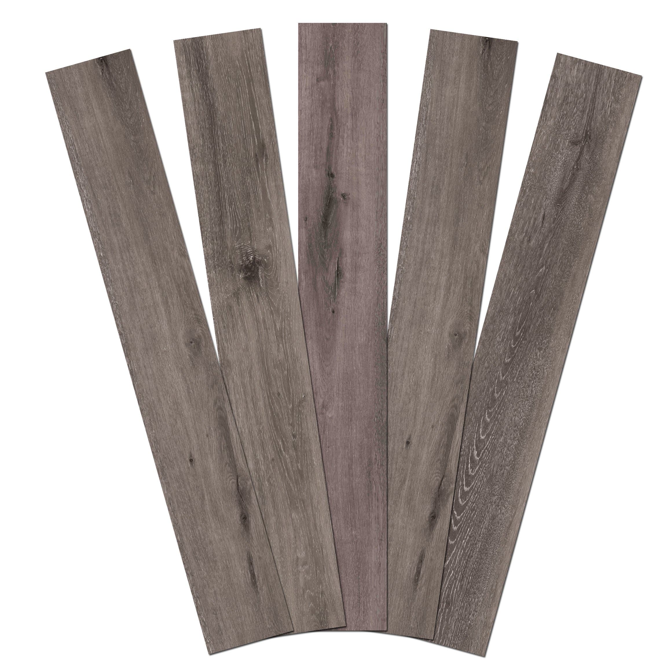 Admira 10 Pack 4mm Stone Core Engineered Vinyl Plank Flooring, 48" x 7", Stormy Covert, 23 Sq. Ft