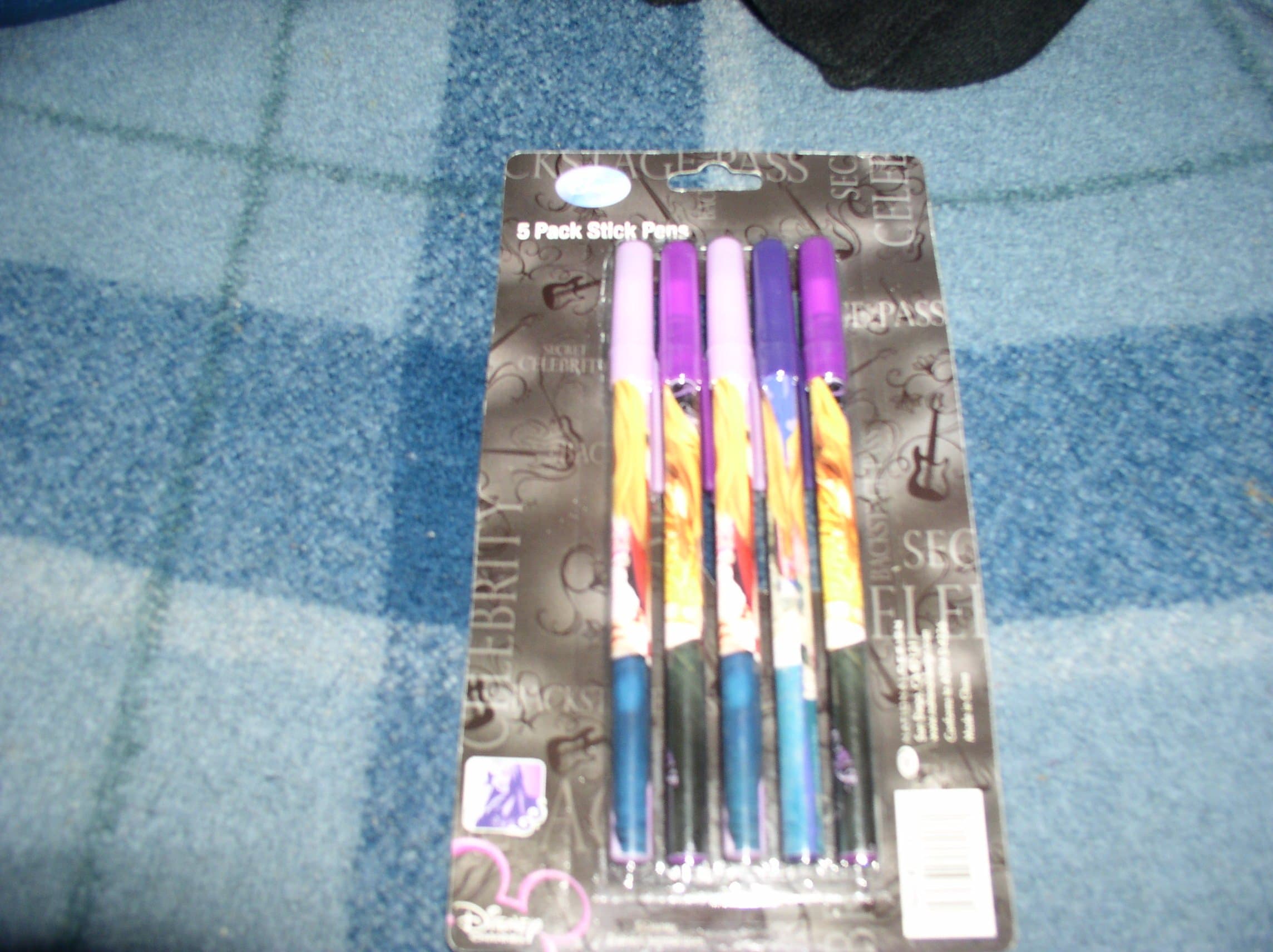 Hannah Montana Stick Pens - 5 Pack