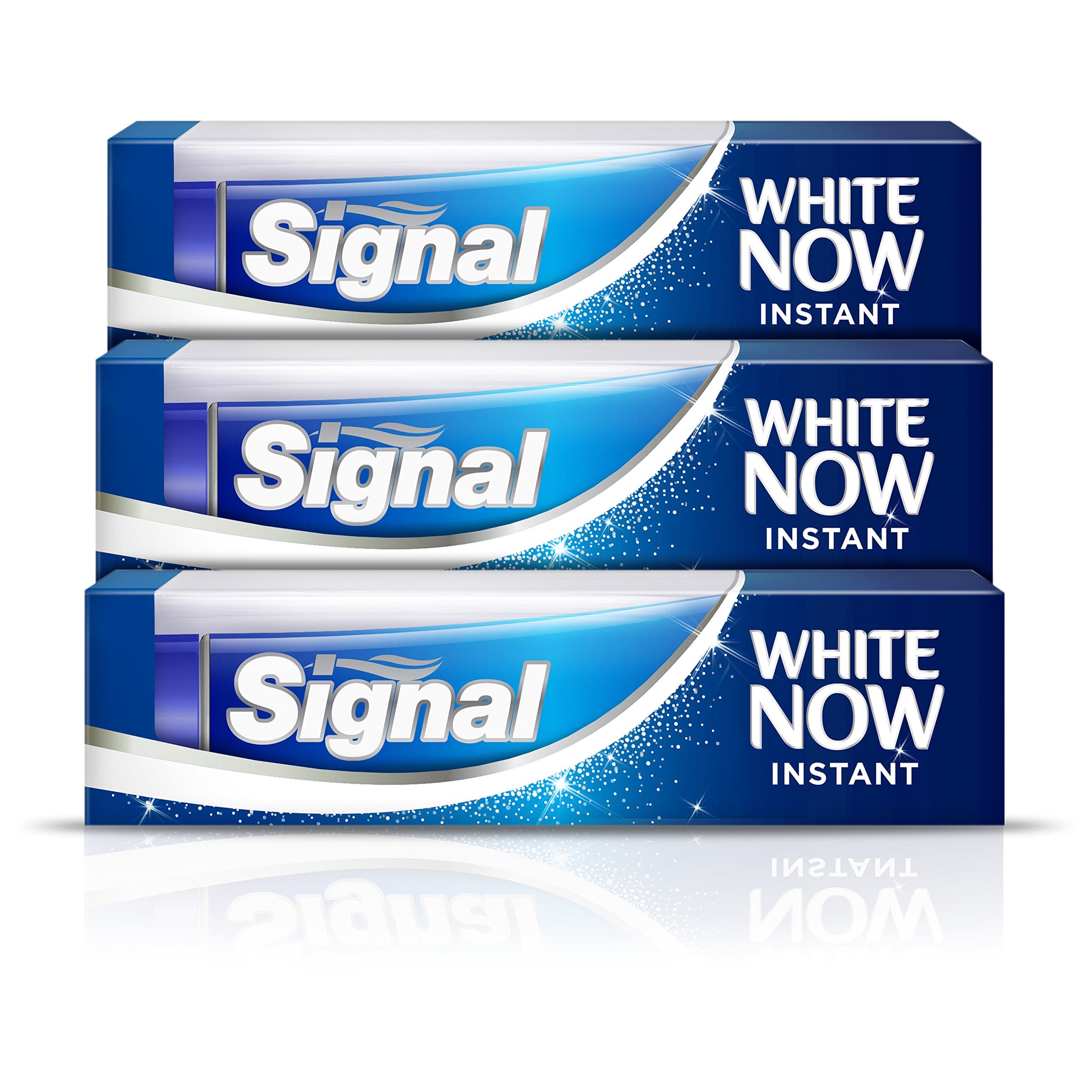 White Now Original Stain Removal Toothpaste For Instant Teeth Whitening and Long Lasting Fresh Breath, Oral Care And Hygiene For A Healthy Mouth (Pack of 3)