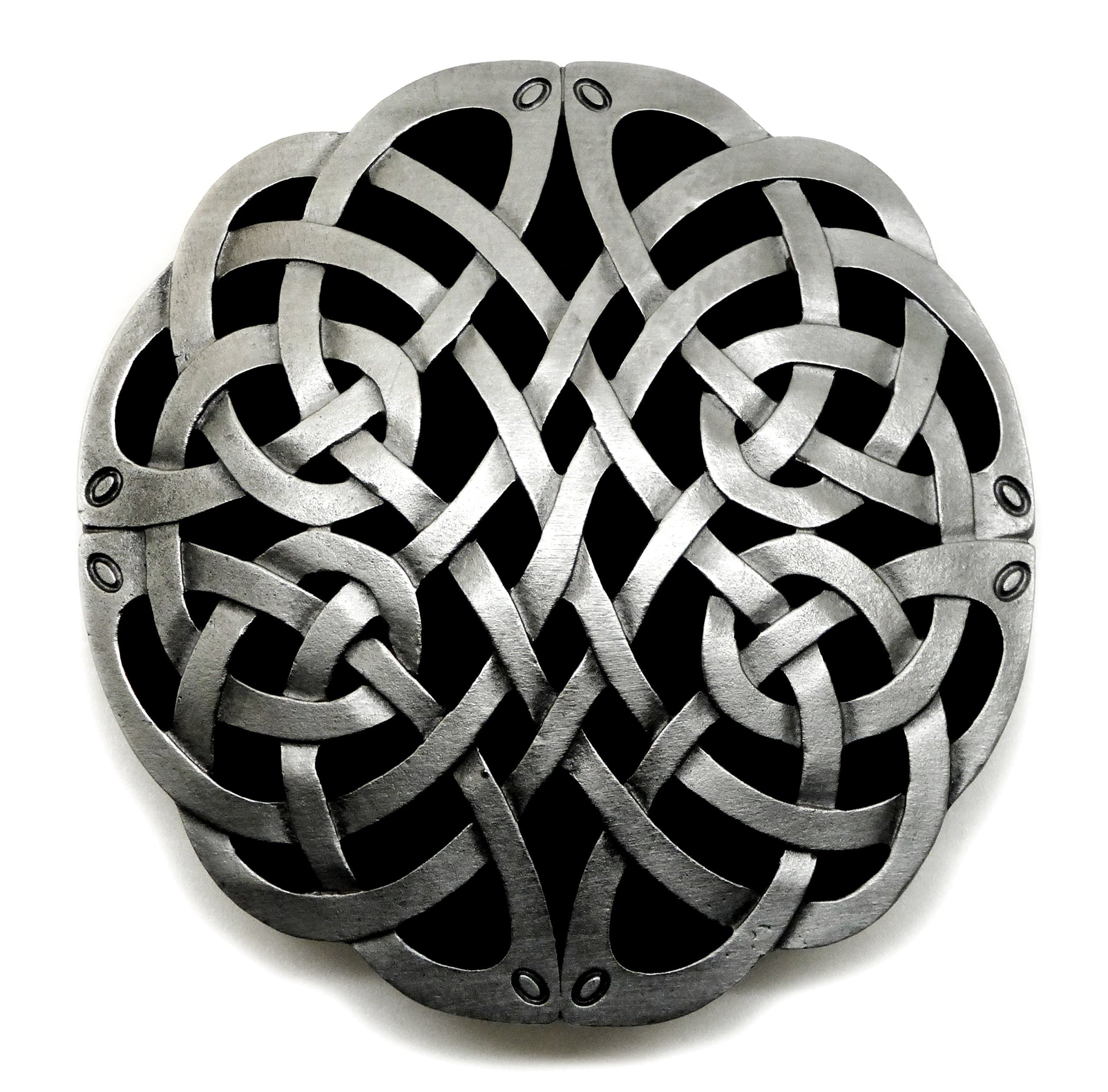 Celtic Knot Belt Buckle Circular Curved Authentic Dragon Designs
