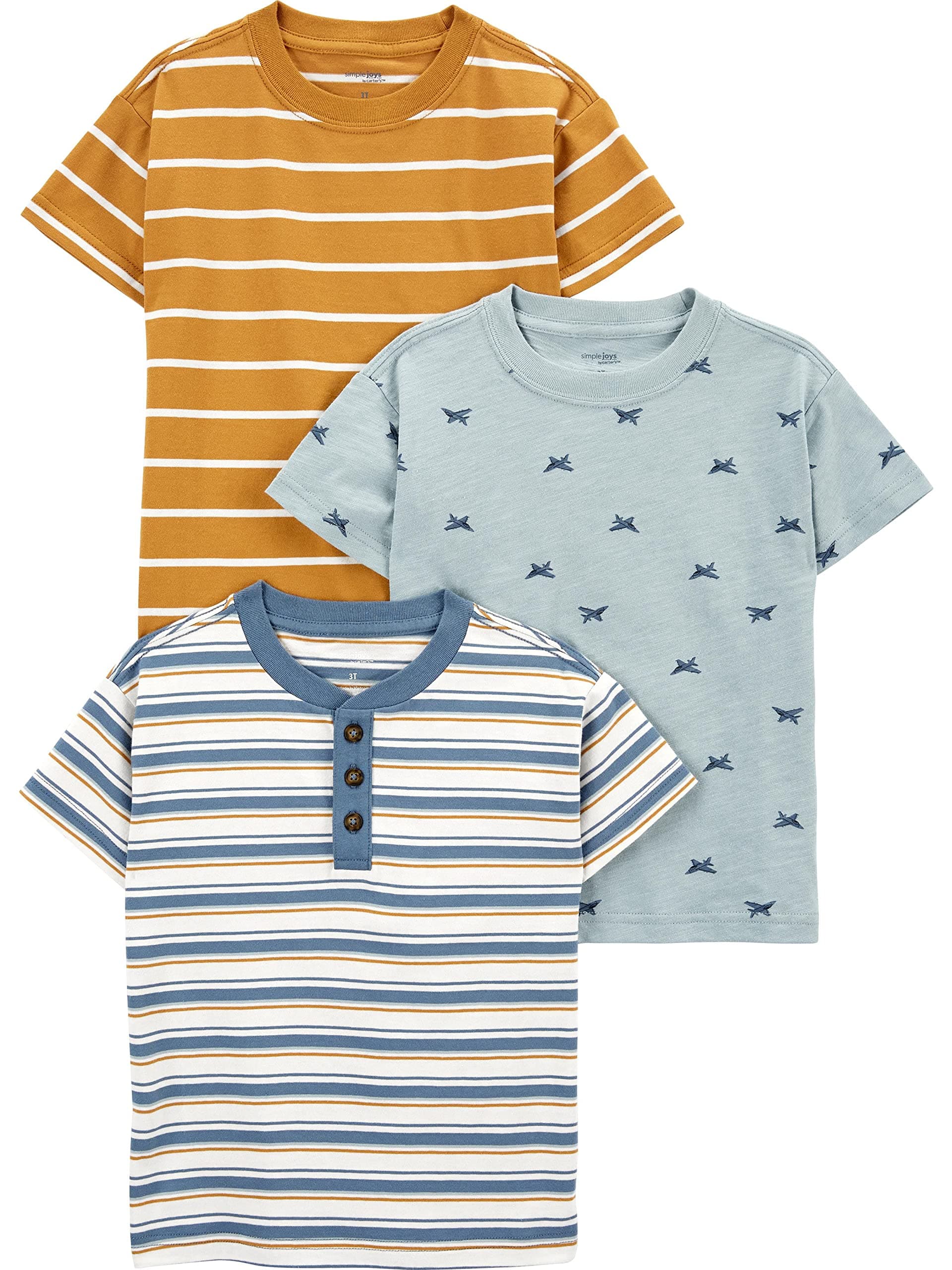 Simple Joys by Carter's Baby Boys' 3-Pack Short-Sleeve Tee Shirts