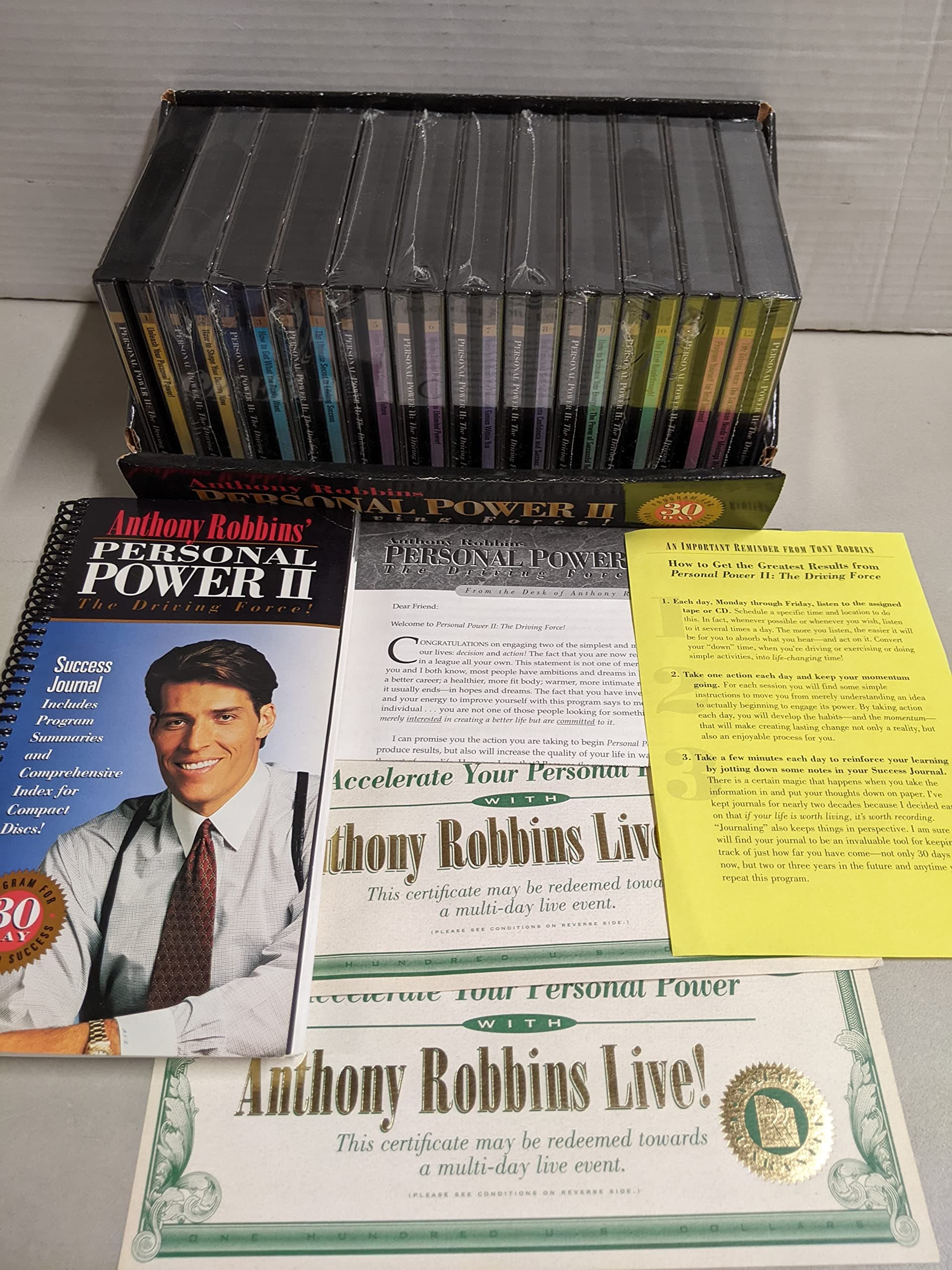 Anthony Robbins' Personal Power II: The Driving Force! (25 CD Set) Audio CD – CD-ROM, January 1, 1996