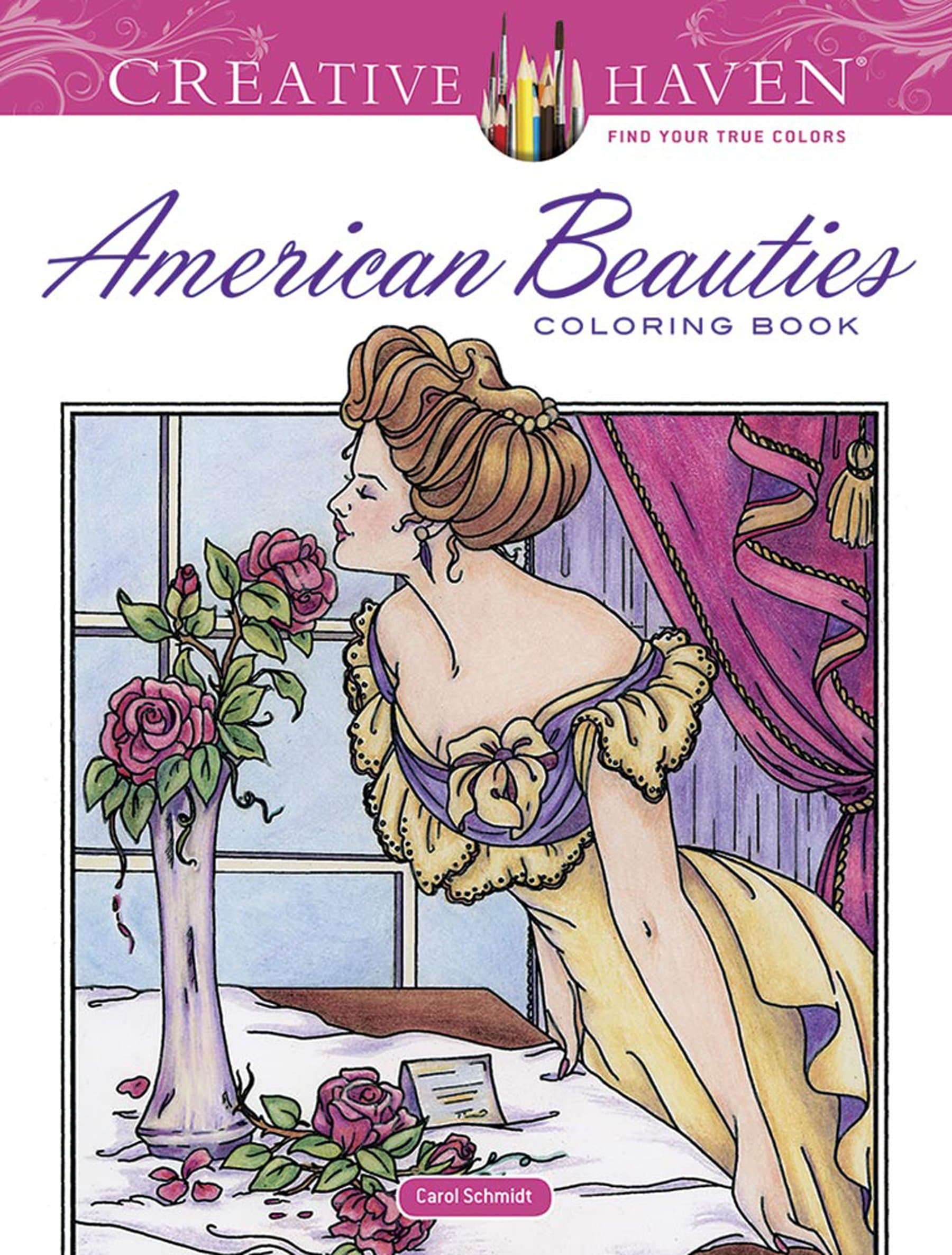 Dover Creative Haven American Beauties Coloring Book