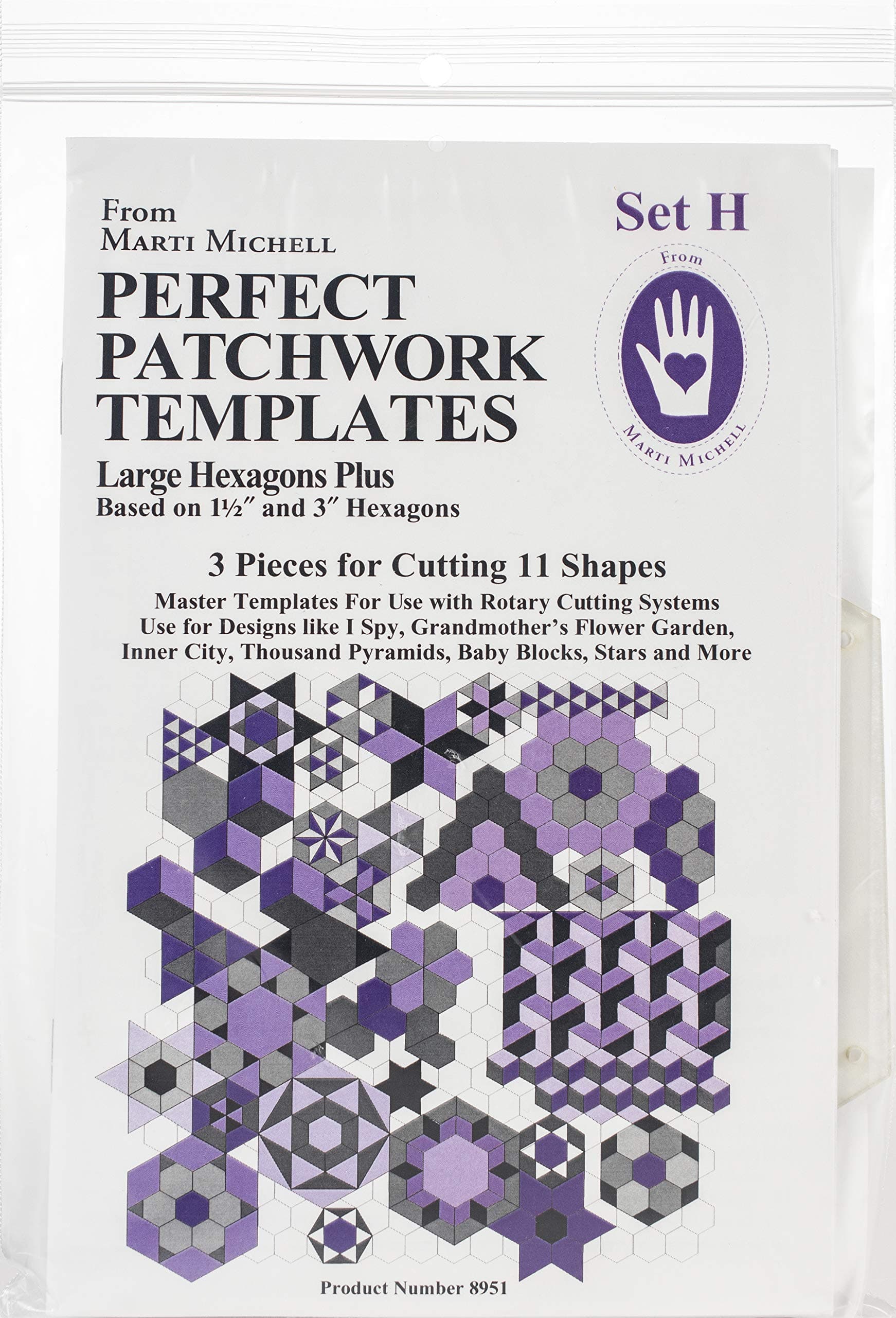 Marti Mitchell Large Hexagon Shapes Set H