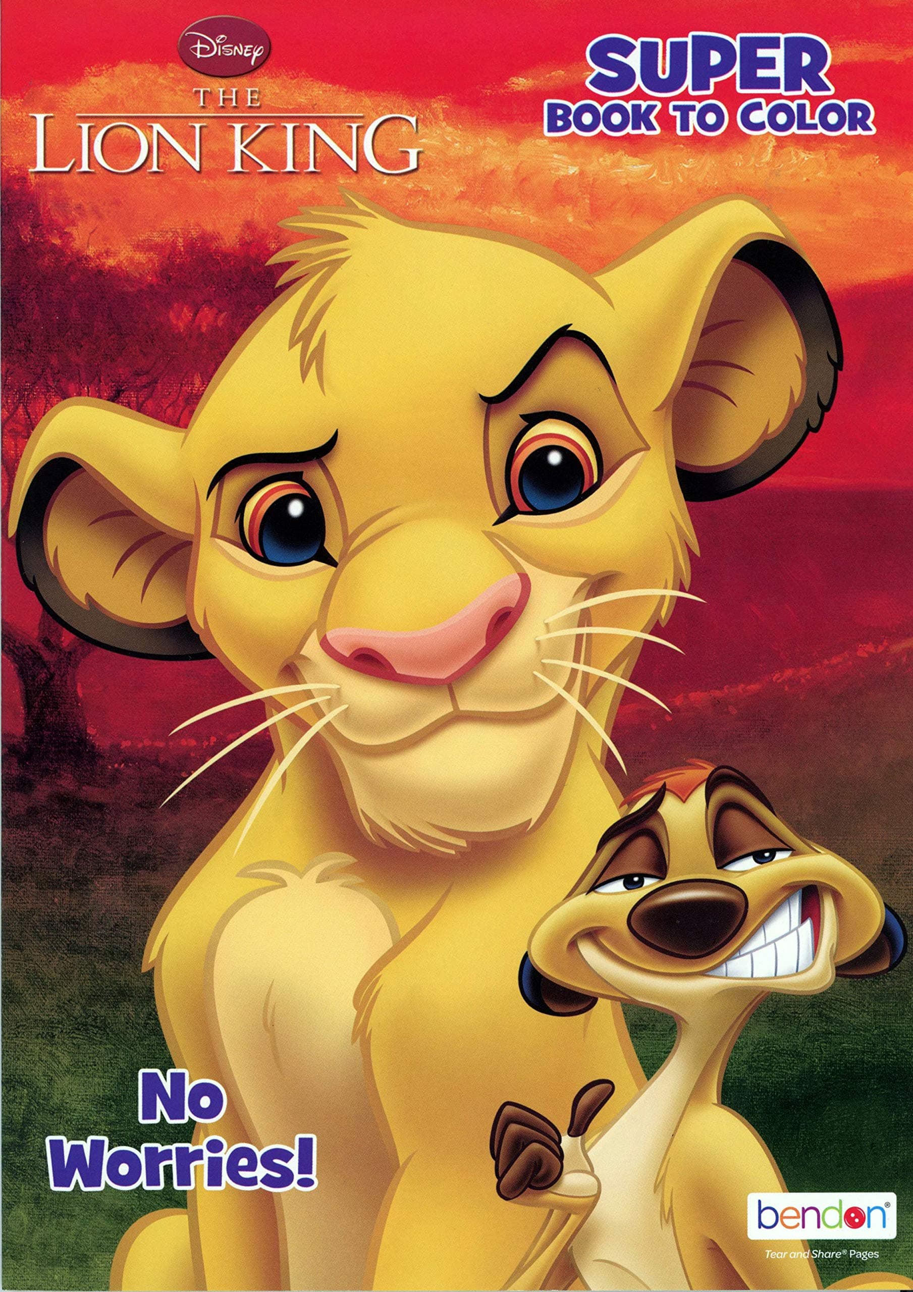 Coloring Lion King - and Activity Book - Jumbo Size