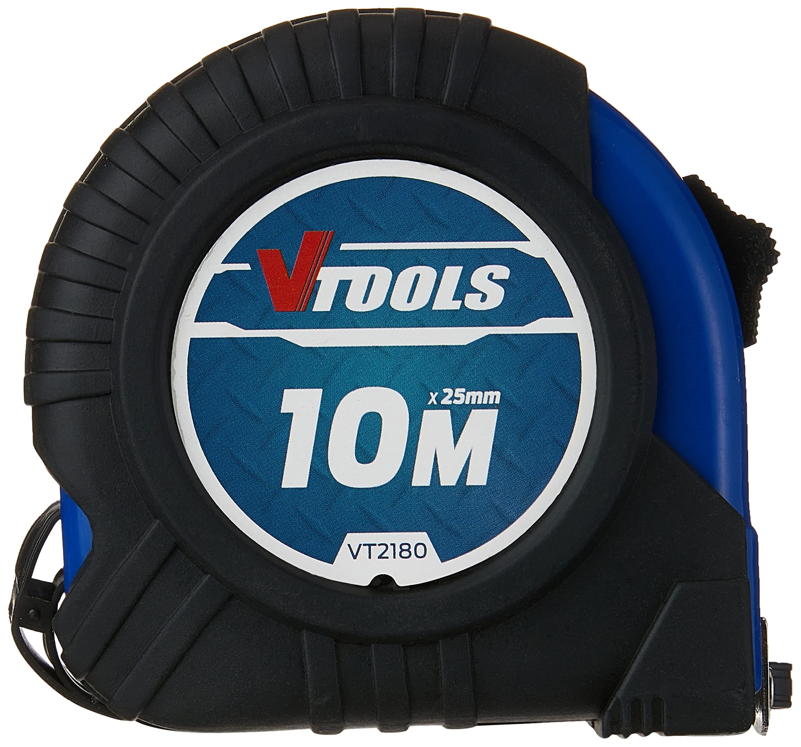 10M Measuring Tape, 1mm Blade Thickness, Self-Lock Tape Measure, Easy to Read, Magnetic Tip Hook and Shock Absorbent Case, VT2180