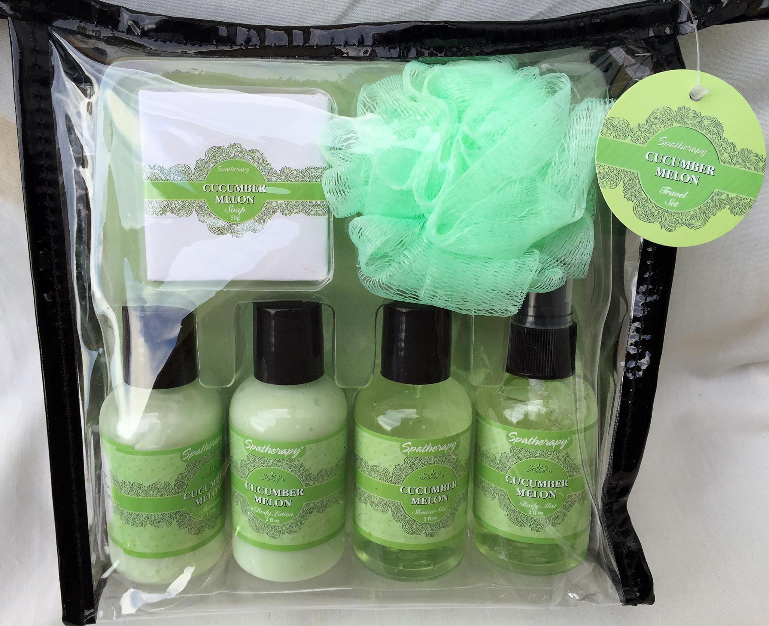 SPATHERAPY Cucumber Melon Travel Gift Set - with gift bag