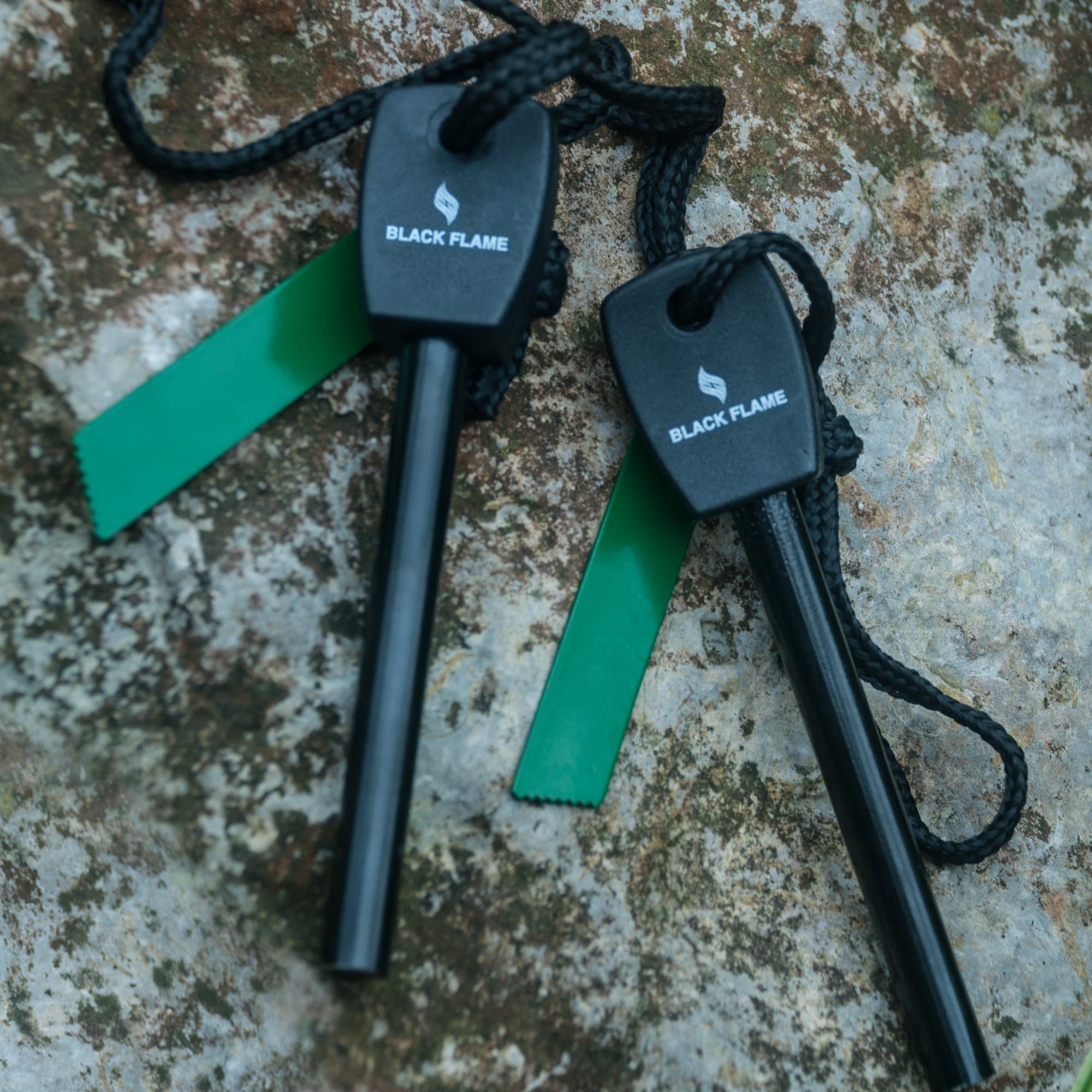 2 Pack Magnesium Emergency Survival Fire Starter with Flint and Striker