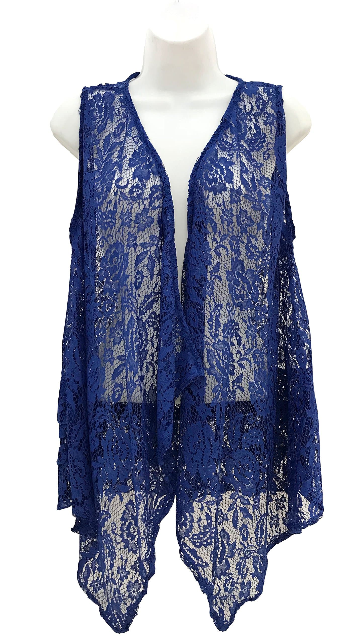 DYWB Women's Open Front Lace Vest