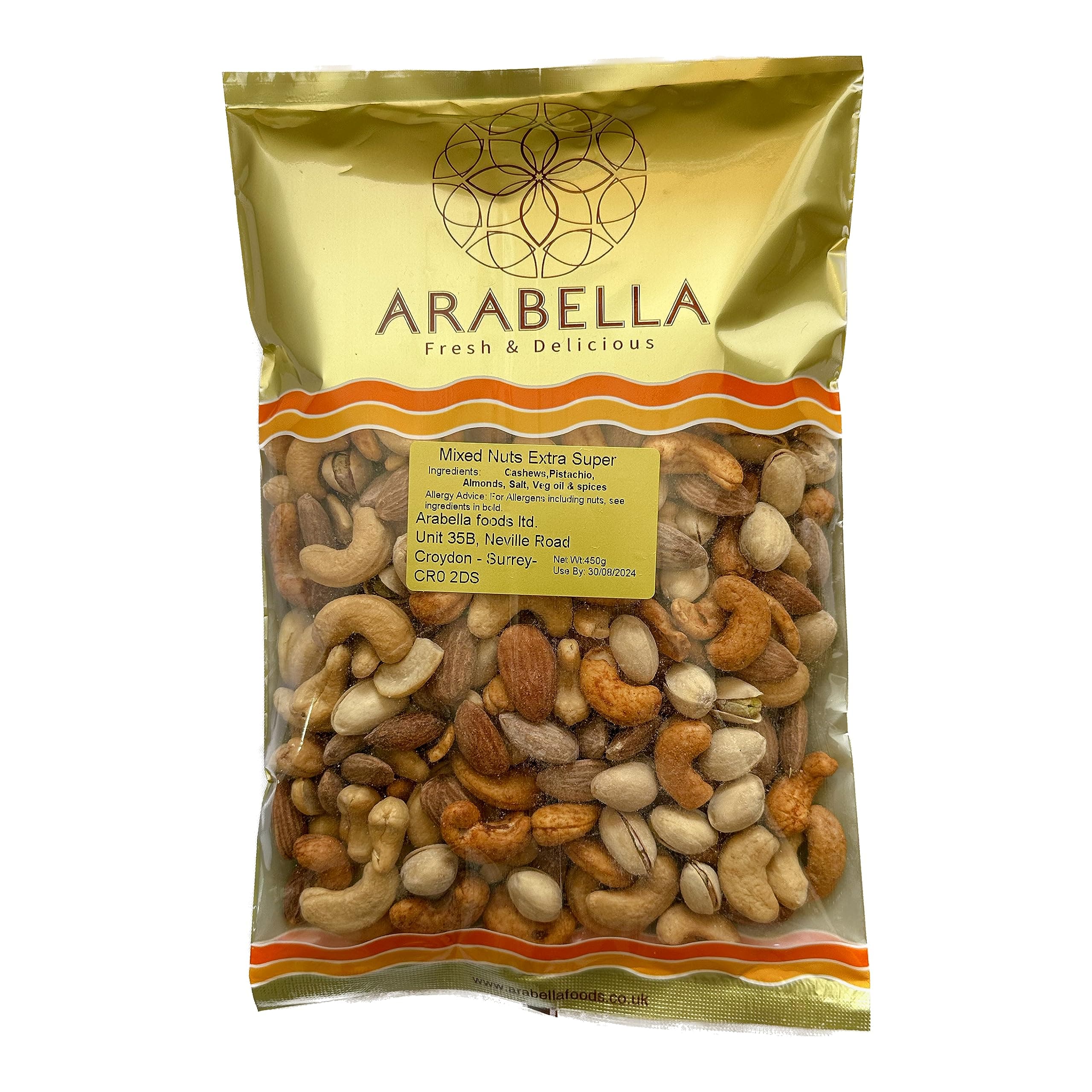 Mixed Nuts Extra- 450g Freshly Roasted - Luxury Mix No Additives or Preservatives