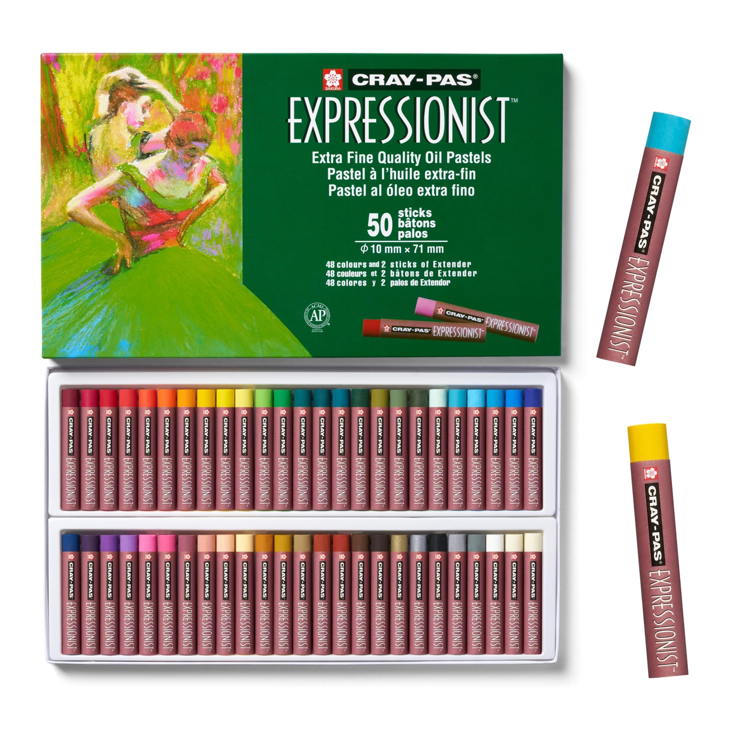 XLP50 50-Piece Cray-Pas Expressionist Oil Pastel Set, Assorted Color