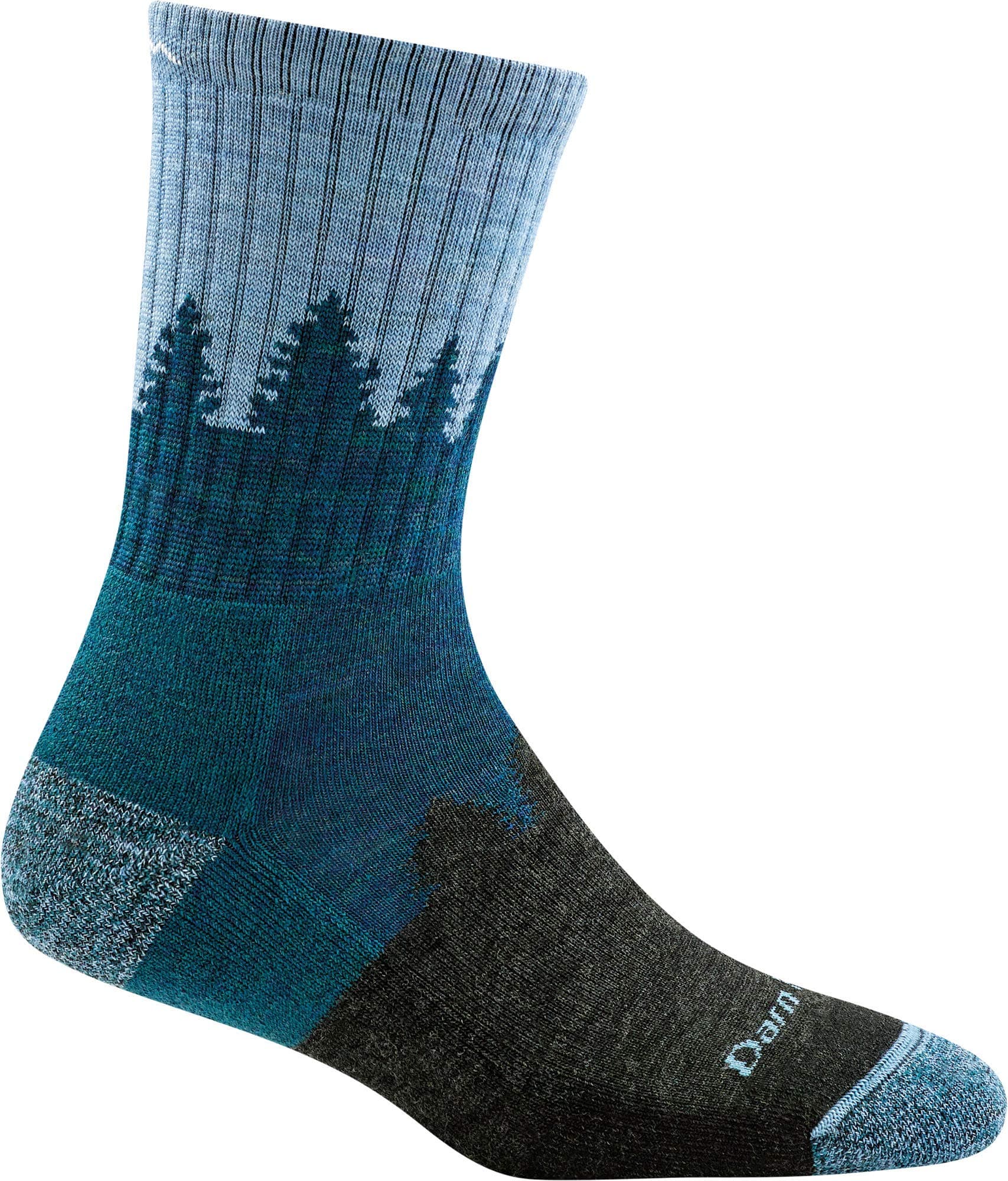 Darn Tough Treeline Micro Crew Cushion Sock - Women's Blue Medium