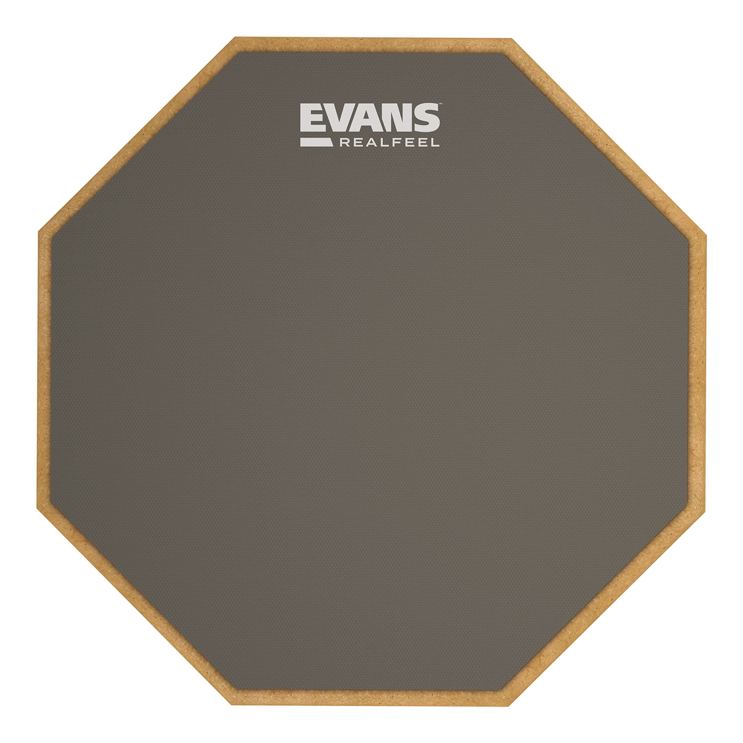Evans ARF-7GM RealFeel - Drum Practice Pad - Drum Pad - Drummer Practice Pad - Gum Rubber, Single Sided, Mountable, 7 inch