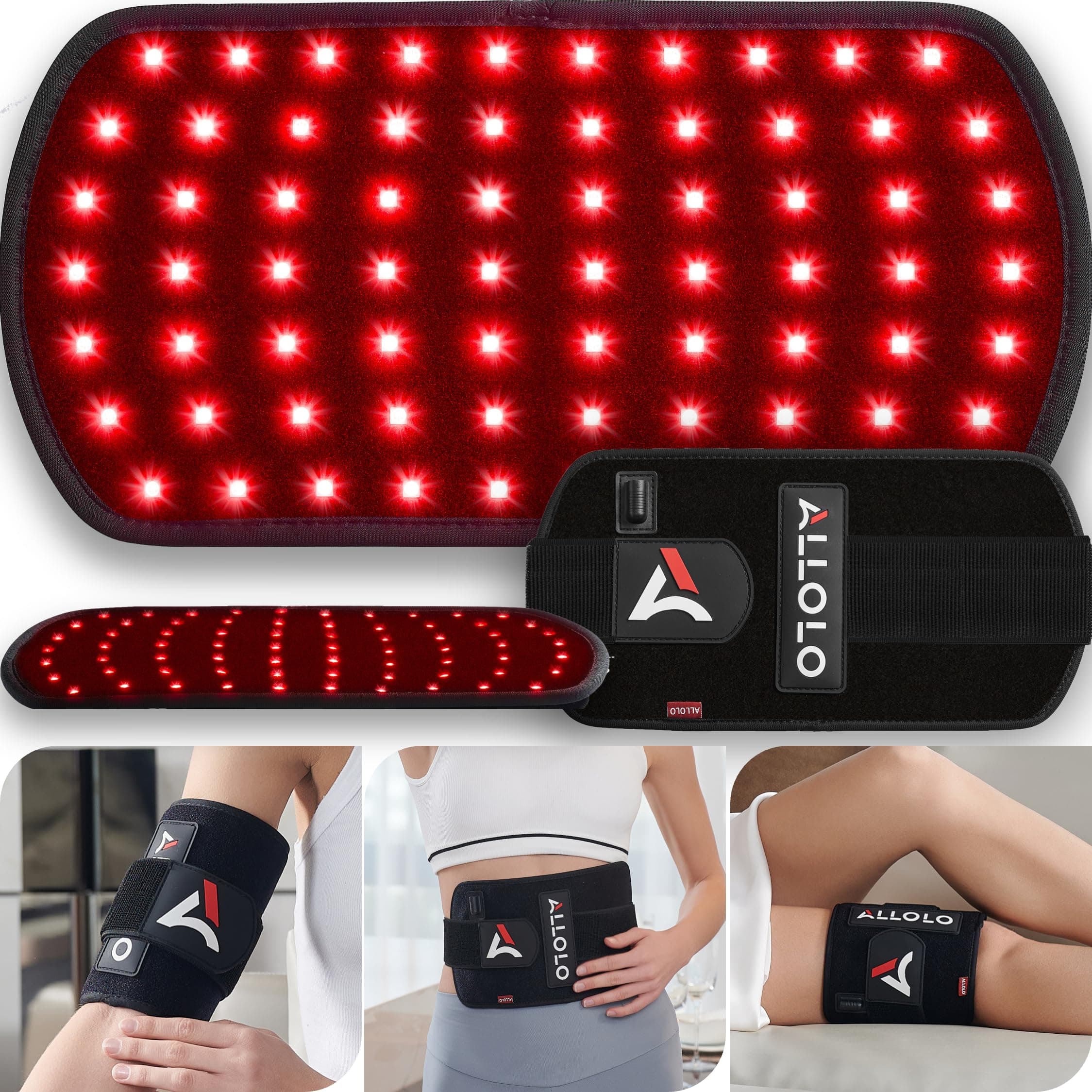 Red Light Therapy for Body with 3 in 1 LED Timer Remote Control, 12.6 x 6.3 Inch Infrared Light Therapy 660nm and 850nm for Body Pain Relief, for