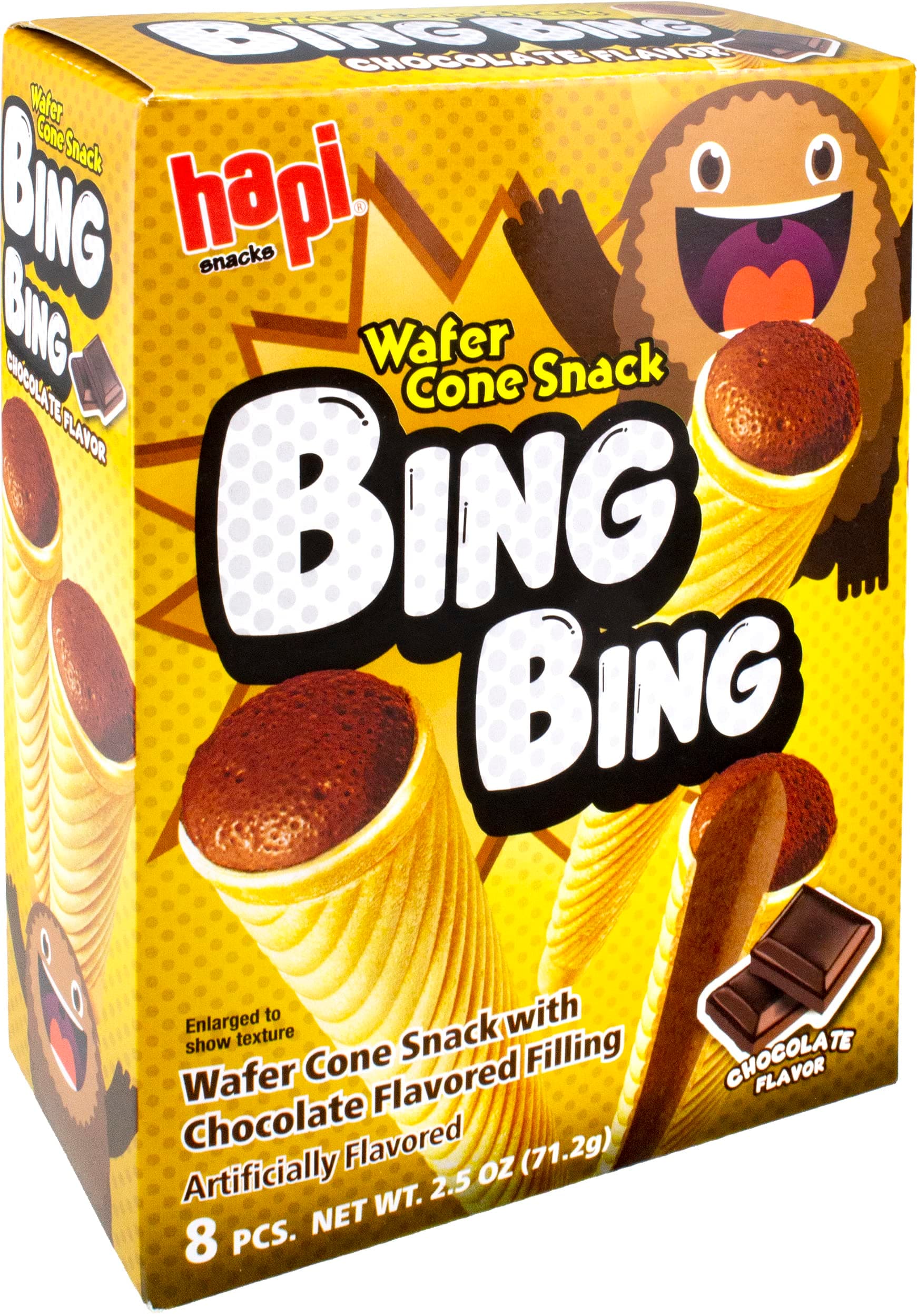 Bing Bing Ice Cream Scone Snack, Chocolate, 2.51 Ounce