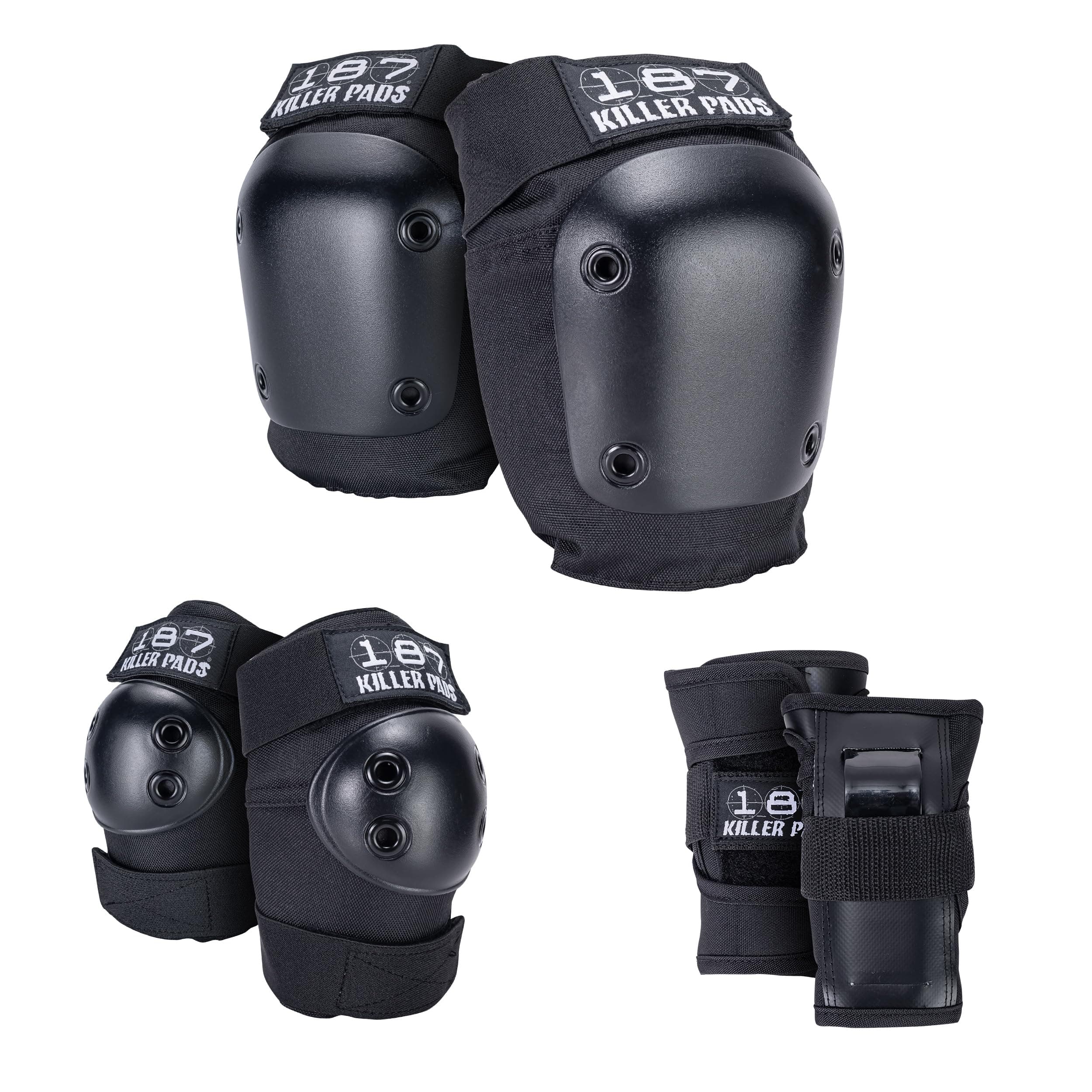 Six Pack Pad Set, Protective Gear for Elbows, Knees, and Wrists - Ideal for Skateboarding, Roller Skating, and Inline Skating