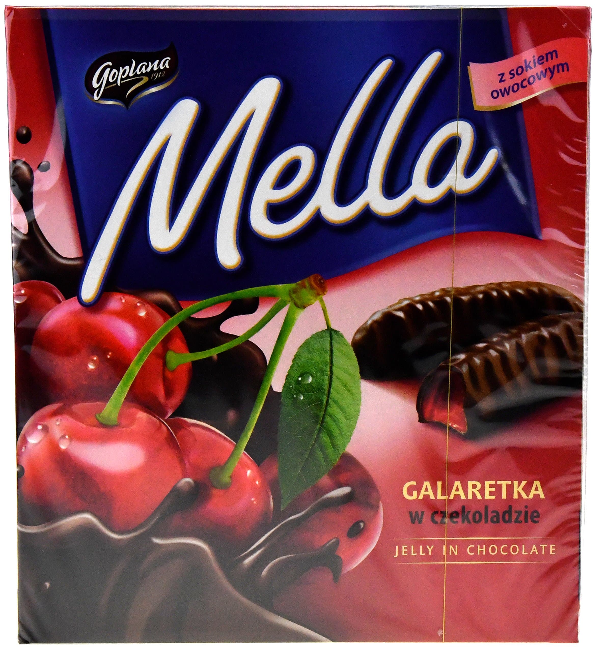 Jutrzenka MELLA Cocolate Coated Cherry Jelly, 6.7oz