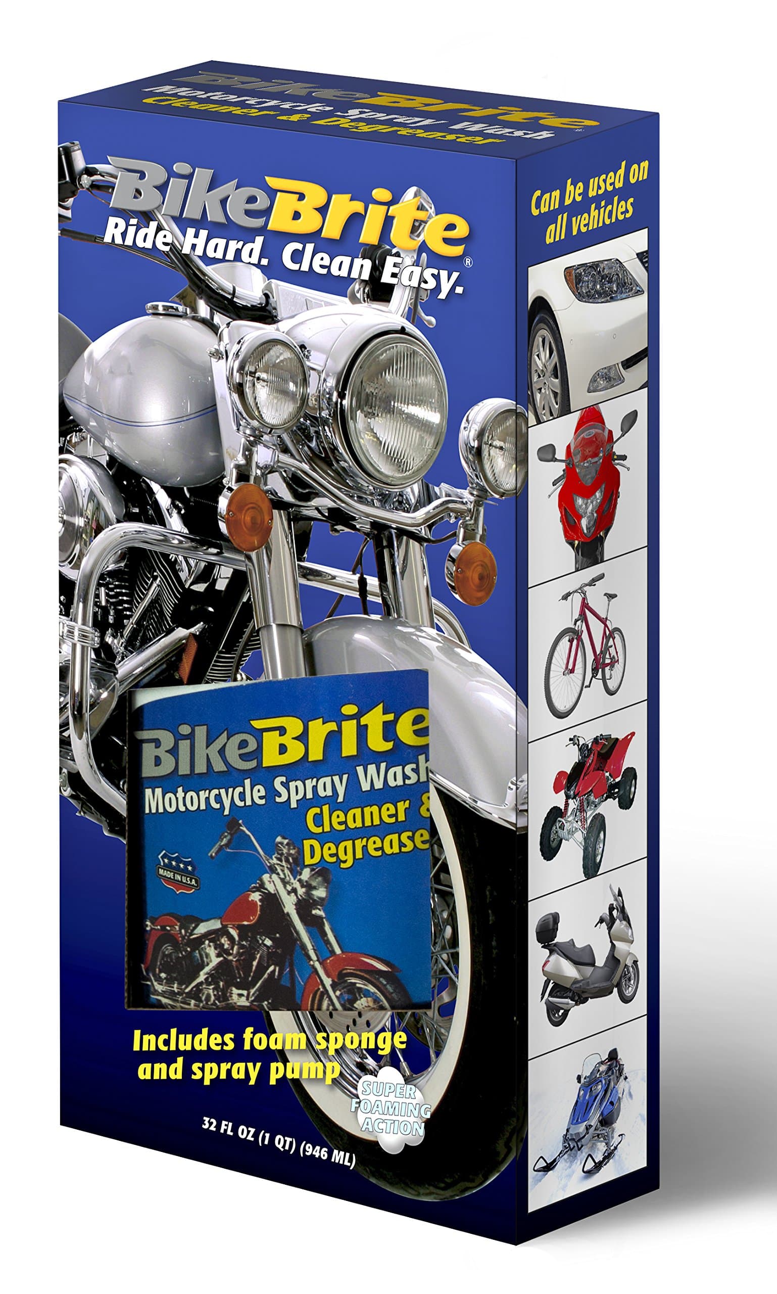 MC44K Blue/White Motorcycle Spray Wash Gift Pack - 32 fl. oz.