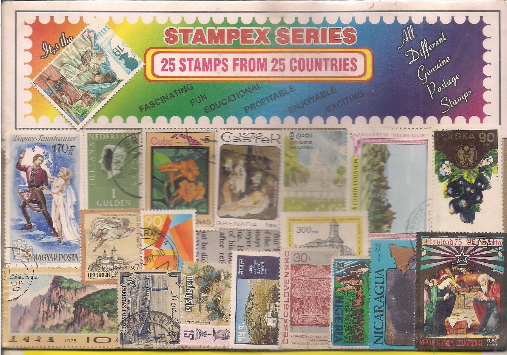 IHC 25 Stamps From 25 Diff Countries All Are Rare Good For Collection, Multicolor