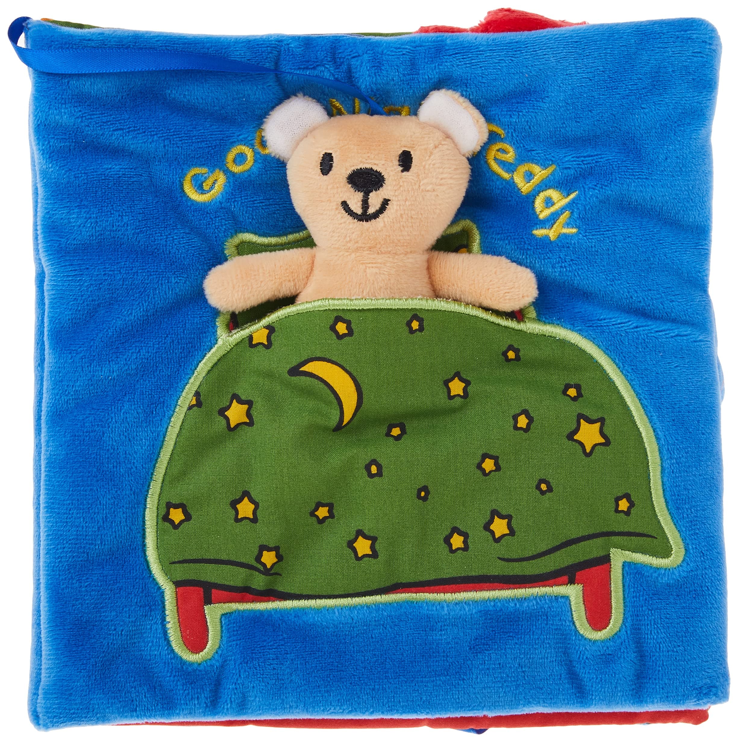 Good Night, Teddy: Interactive Soft Cloth Baby Book for Bedtime