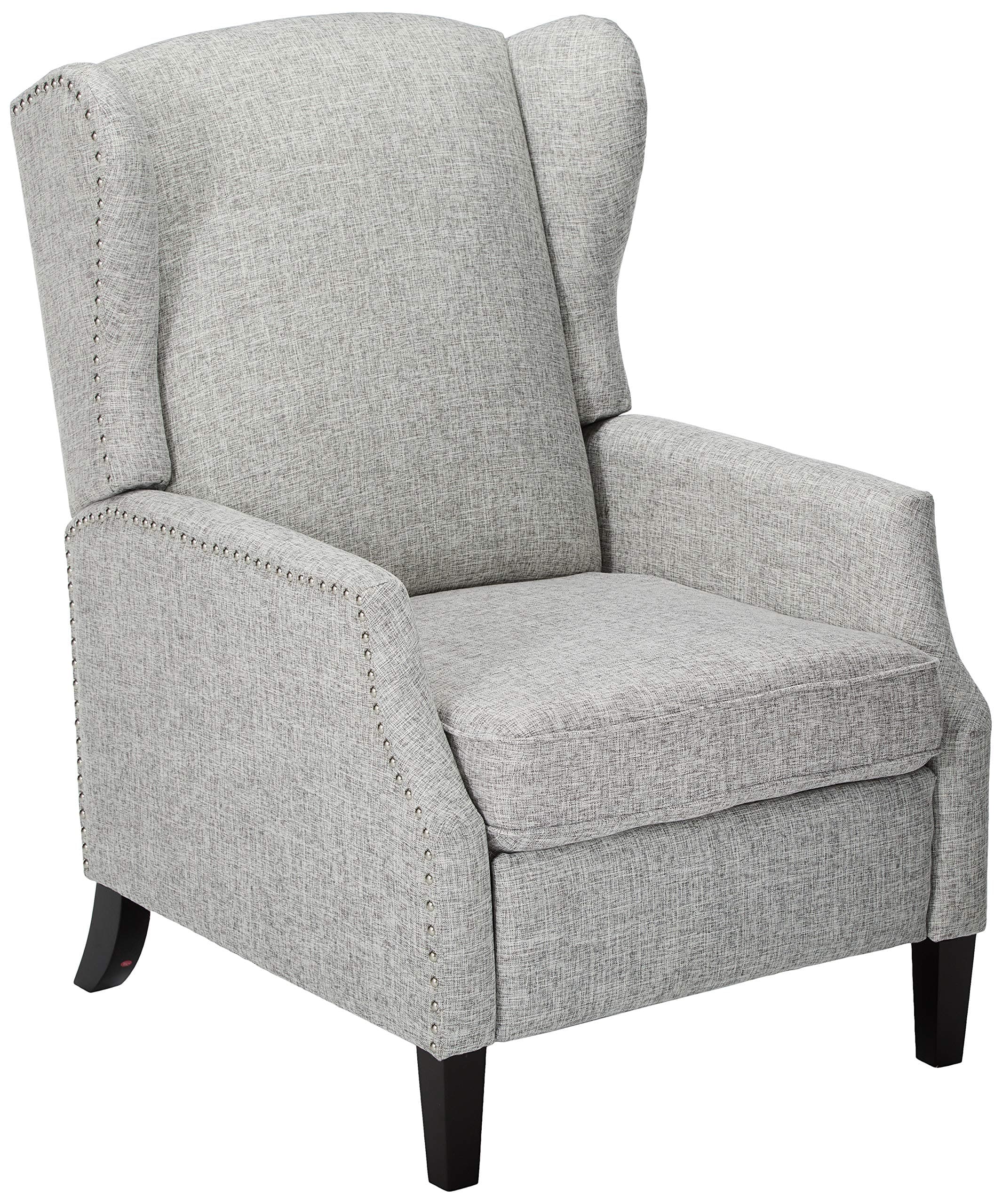 Christopher Knight Home Wescott Traditional Fabric Recliner, Light Grey Tweed