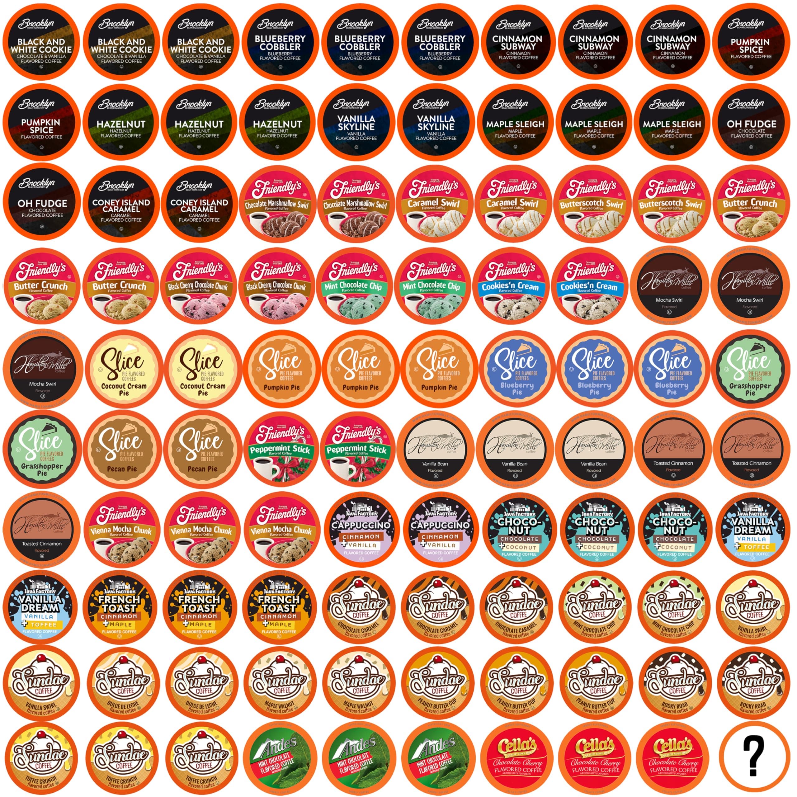 Two Rivers Coffee Pods Compatible with K Cup Brewers Including 2.0, Assorted Flavored Coffee 100 Count