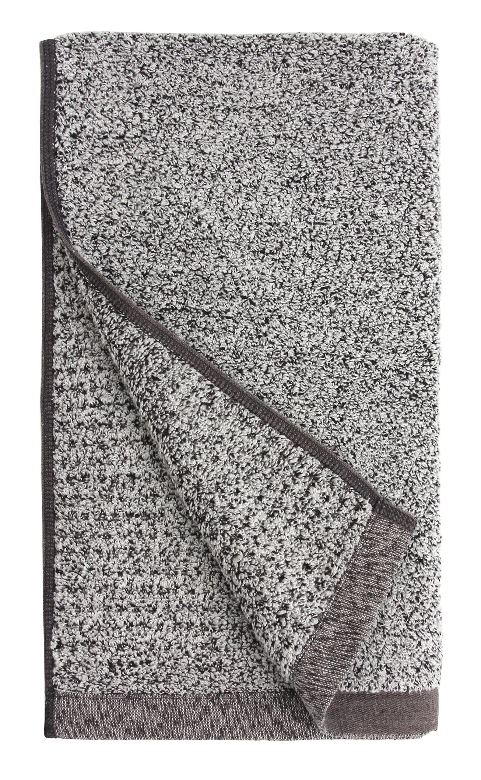 710-01-03-72-4P Diamond Jacquard Quick Dry Hand Towels Set, 16" x 30", Gray